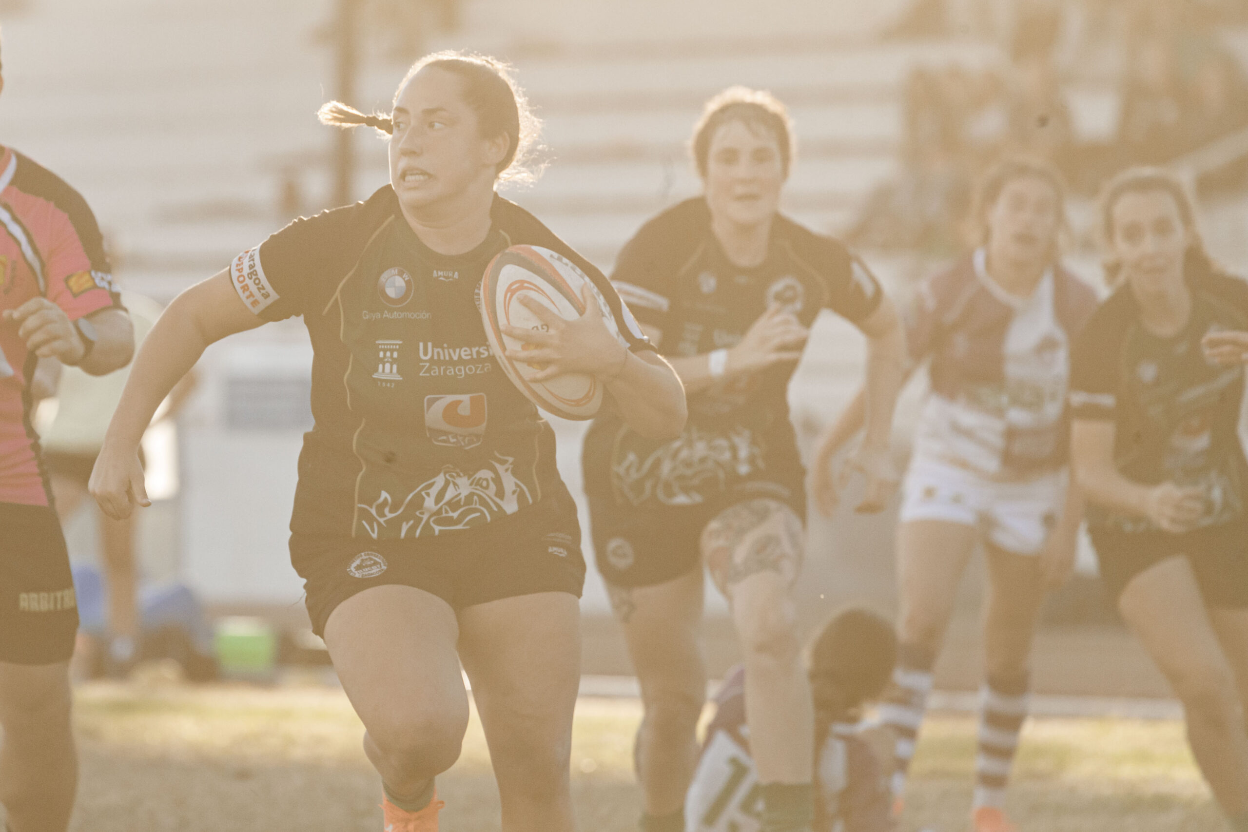 Partido de la jornada 1 de Liga Aragonesa de rugby entre el CEFA Unizar e Ingenieros Soria.