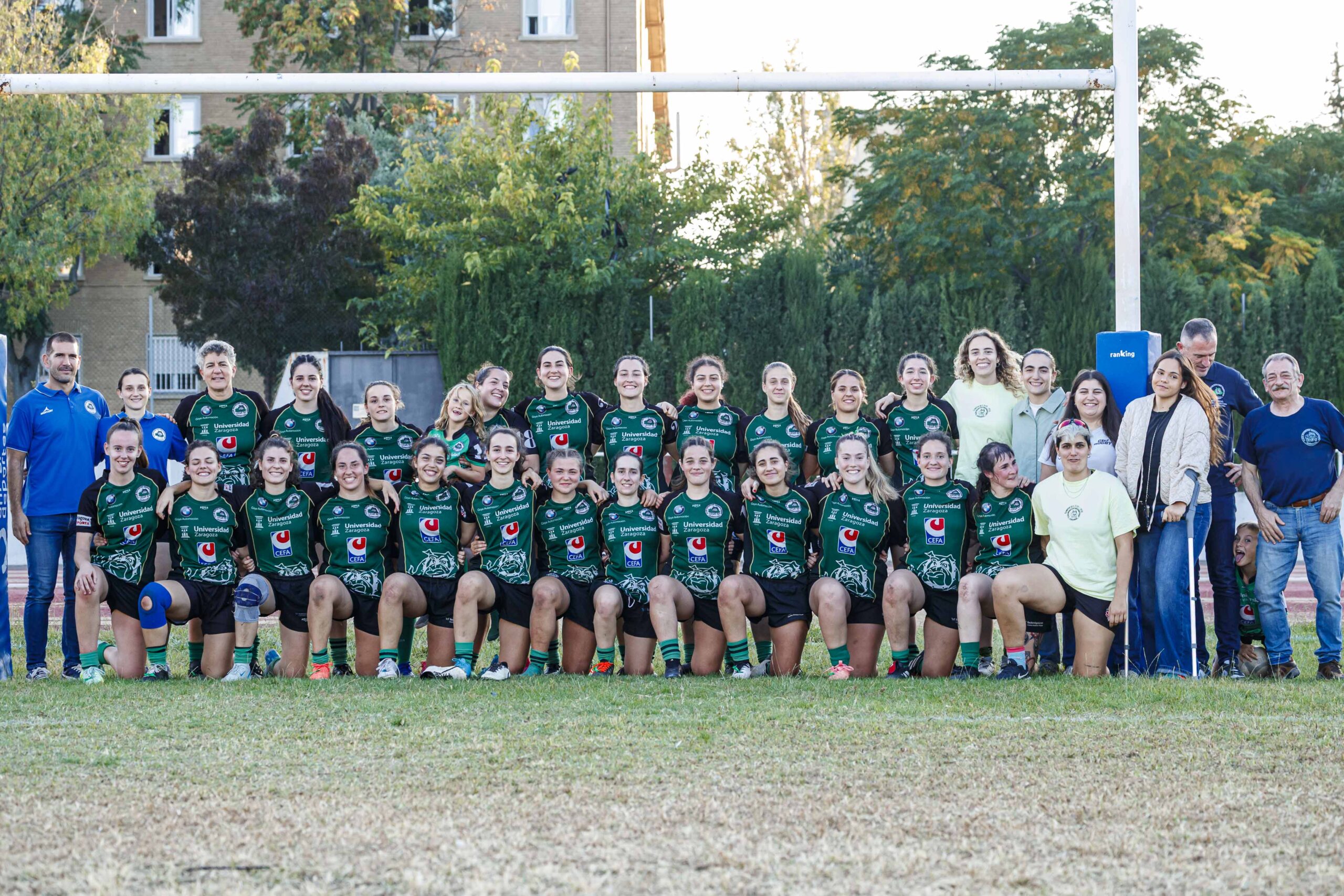 Partido de la jornada 1 de Liga Aragonesa de rugby entre el CEFA Unizar e Ingenieros Soria.