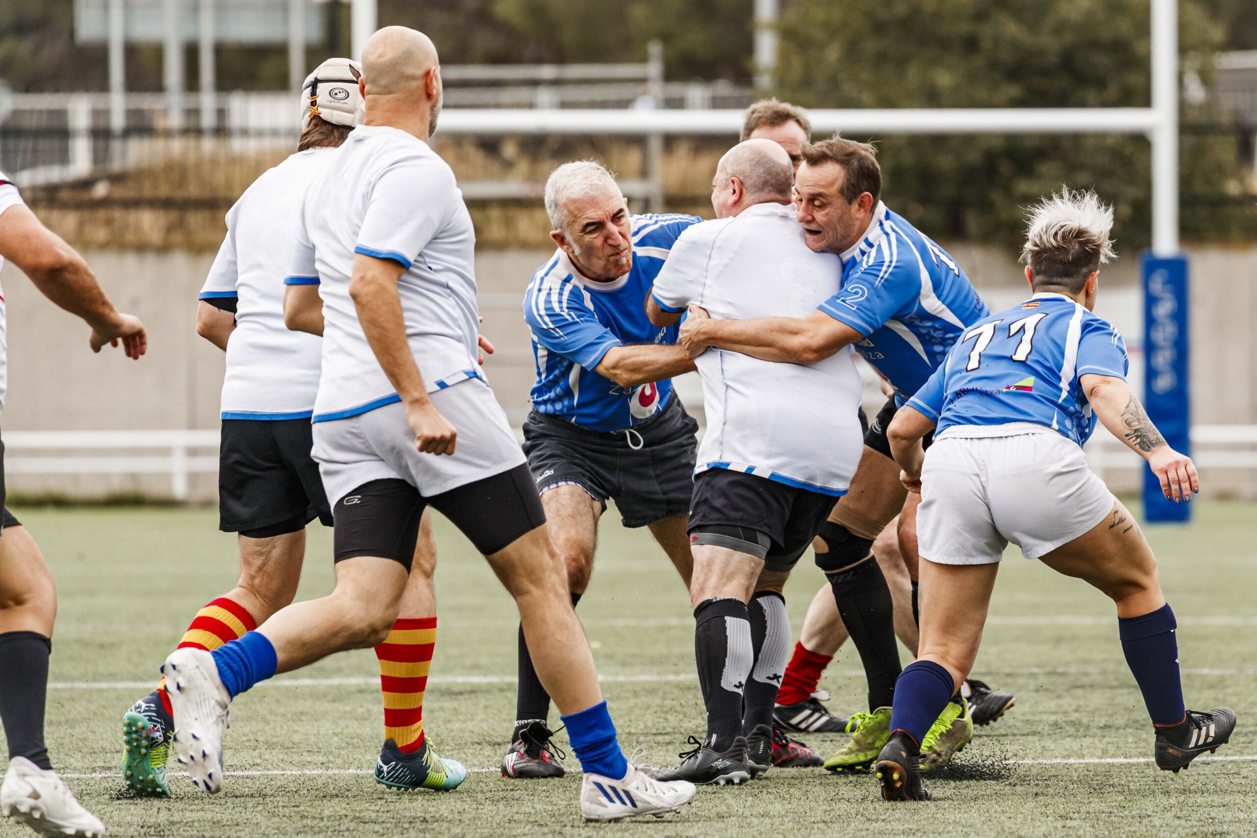25/10/2025. Imagenes correspondientes al XV Memorial Mauricio Gallego Soro organizado por el CD Universitario Rugby Zaragoza.