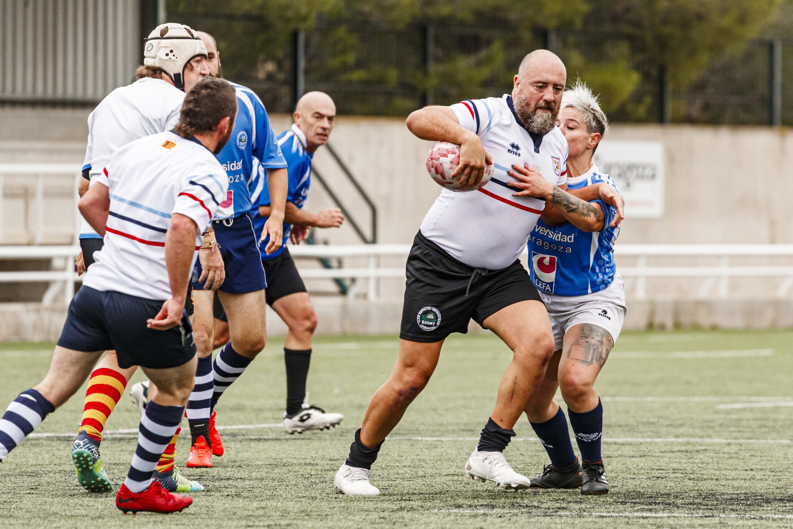 25/10/2025. Imagenes correspondientes al XV Memorial Mauricio Gallego Soro organizado por el CD Universitario Rugby Zaragoza.