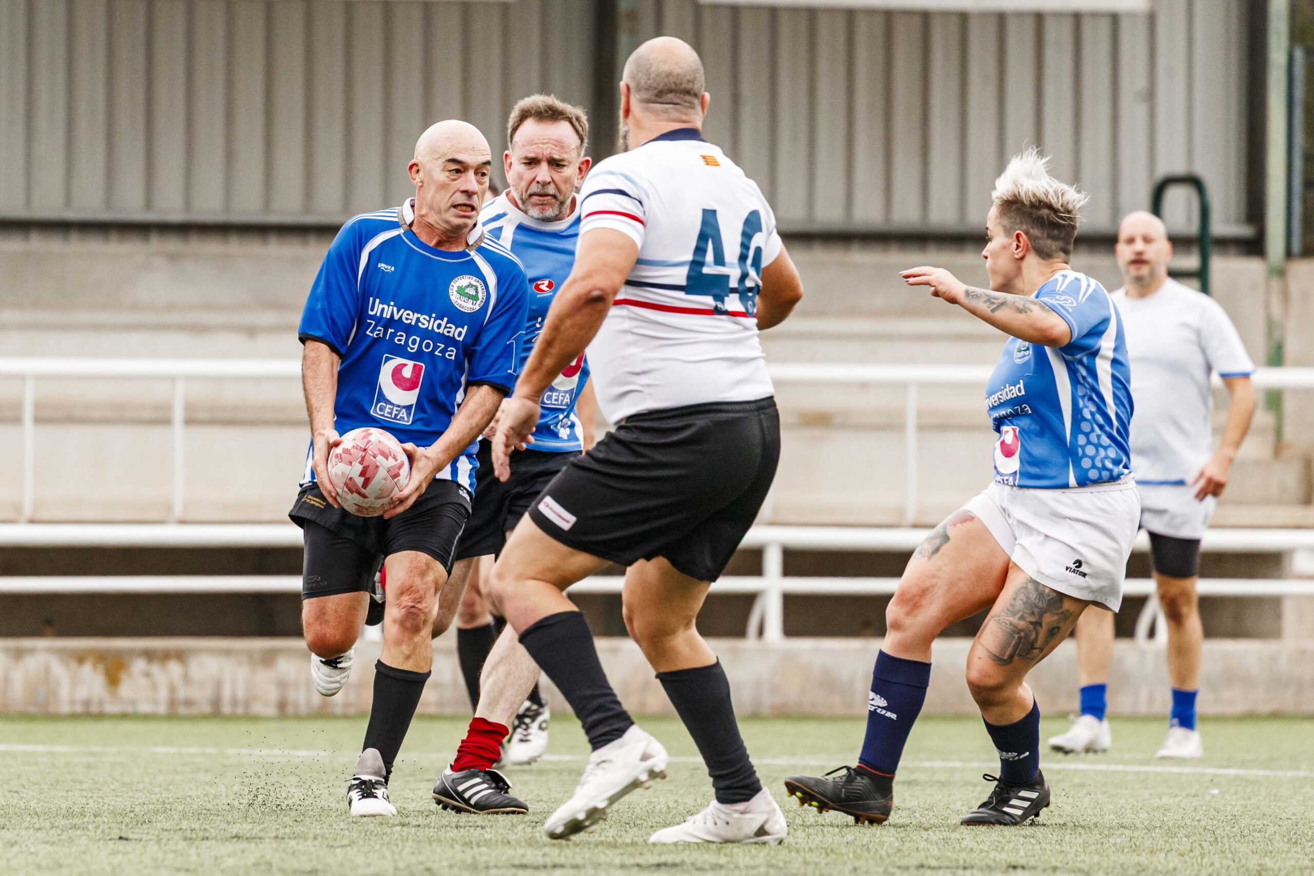 25/10/2025. Imagenes correspondientes al XV Memorial Mauricio Gallego Soro organizado por el CD Universitario Rugby Zaragoza.