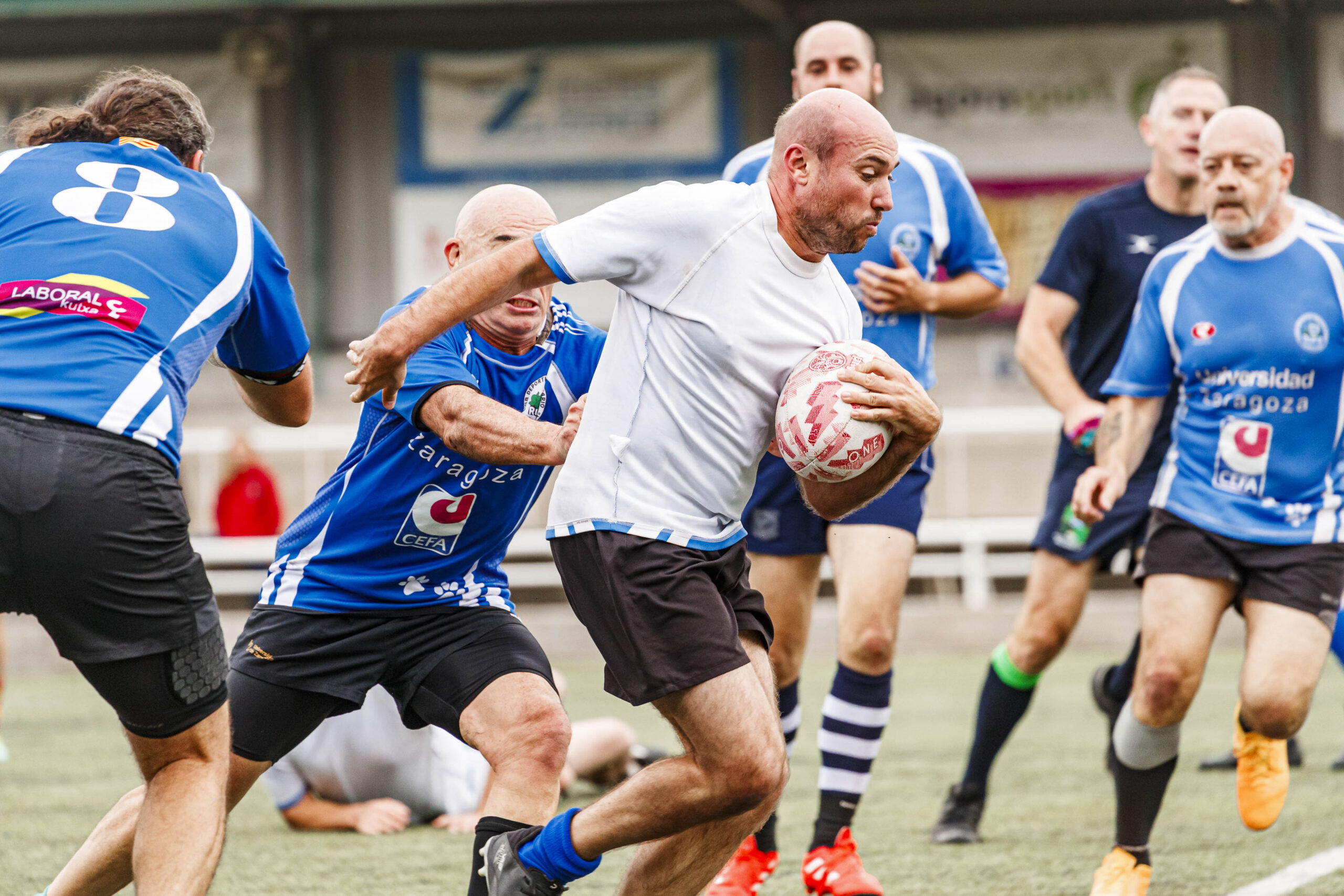25/10/2025. Imagenes correspondientes al XV Memorial Mauricio Gallego Soro organizado por el CD Universitario Rugby Zaragoza.