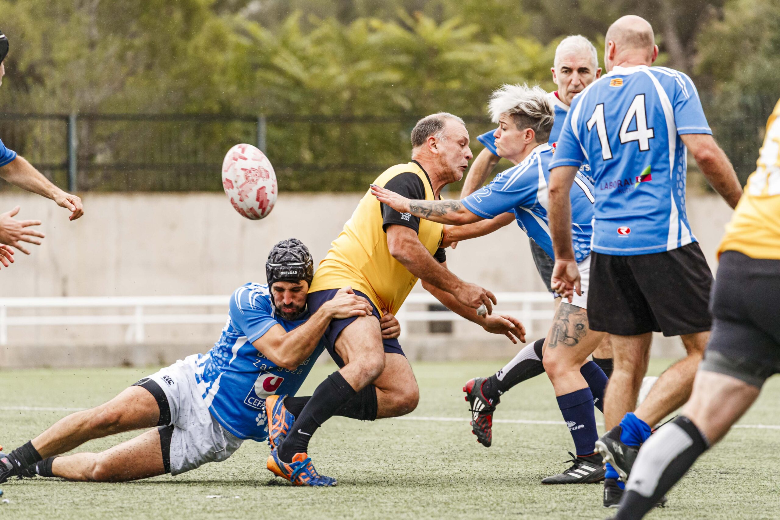 25/10/2025. Imagenes correspondientes al XV Memorial Mauricio Gallego Soro organizado por el CD Universitario Rugby Zaragoza.