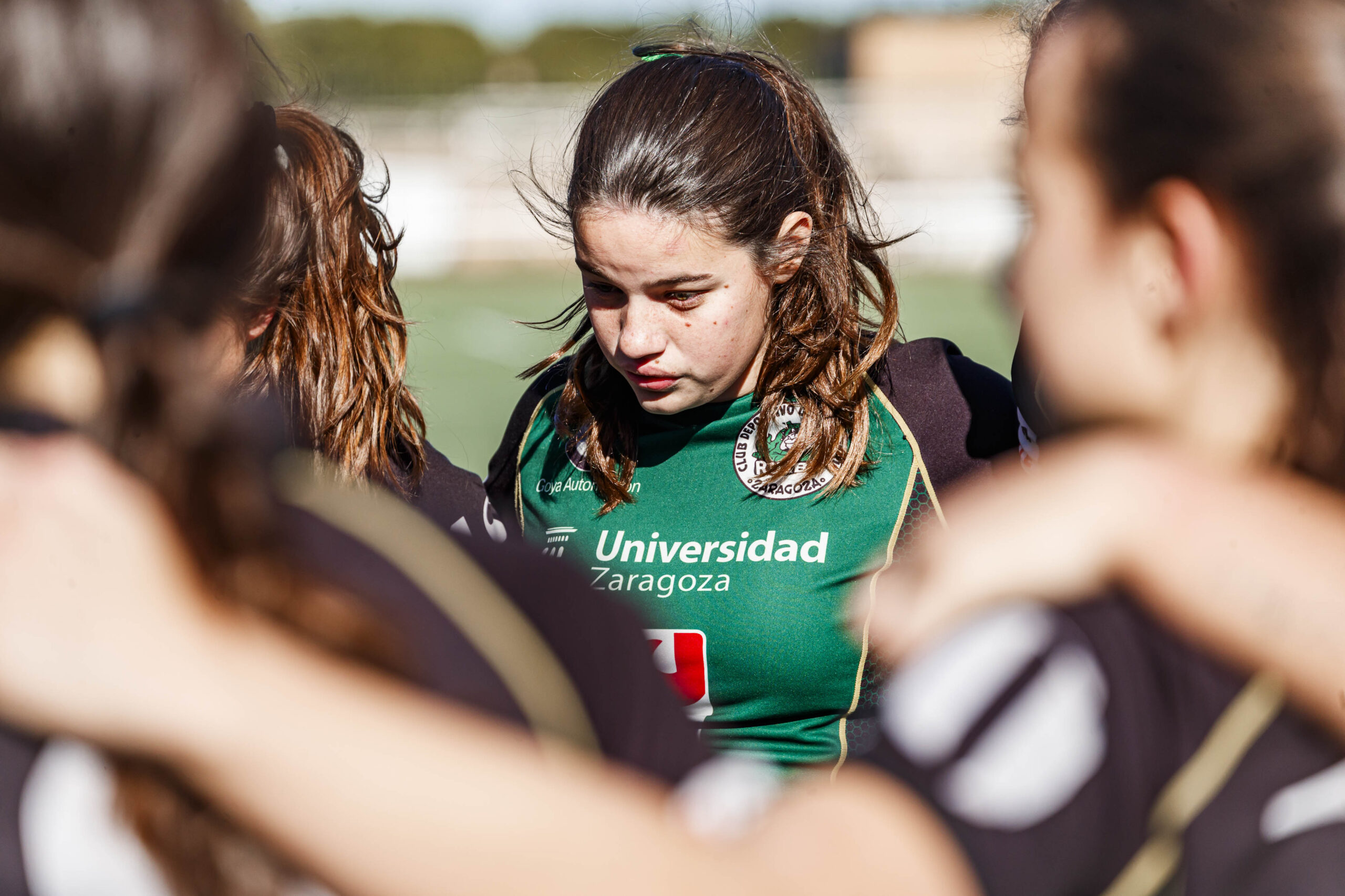 Partido de Liga Aragonesa de rugby femenino entre el Fenix y el CD Universitario Rugby Zaragoza