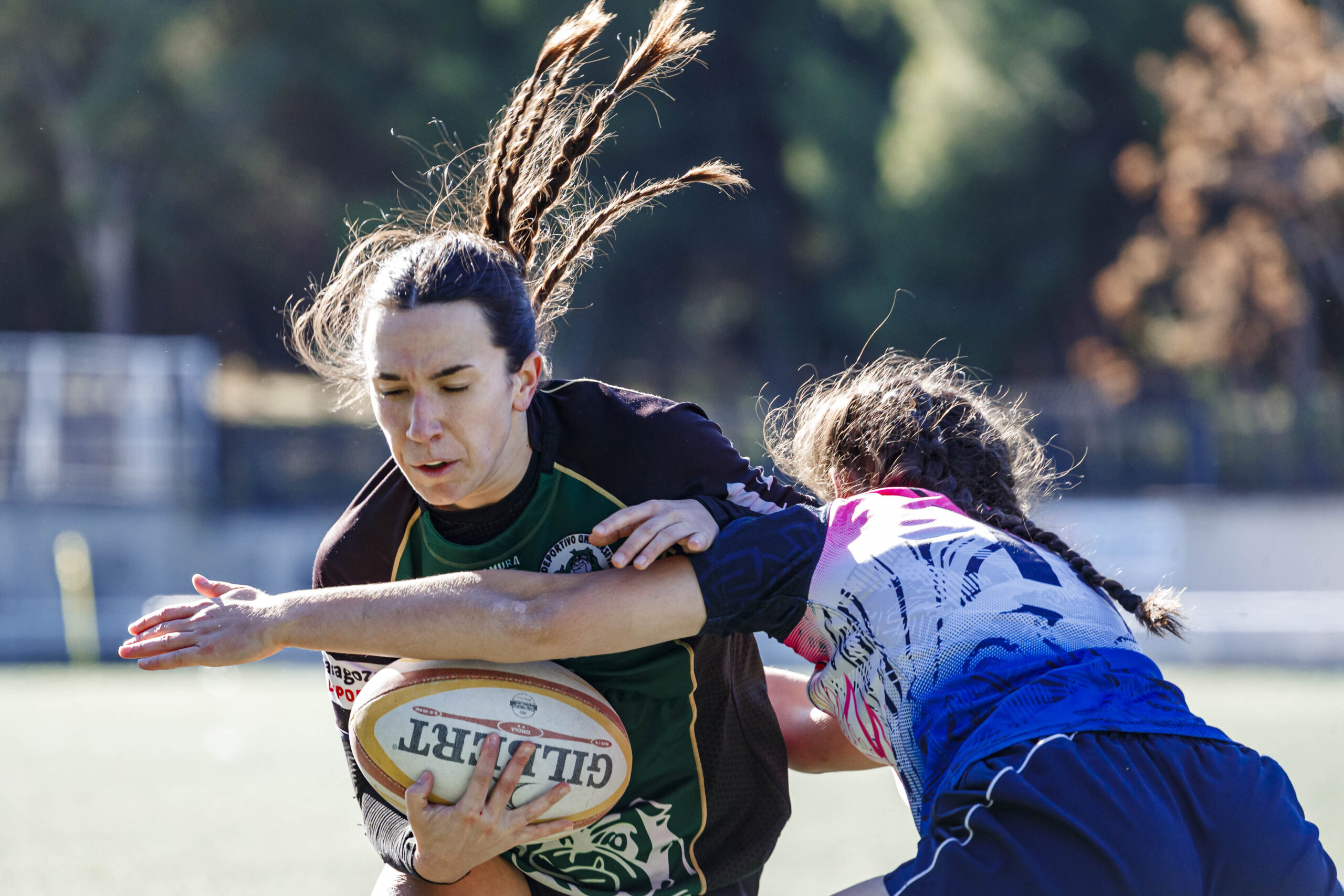 Partido de Liga Aragonesa de rugby femenino entre el Fenix y el CD Universitario Rugby Zaragoza