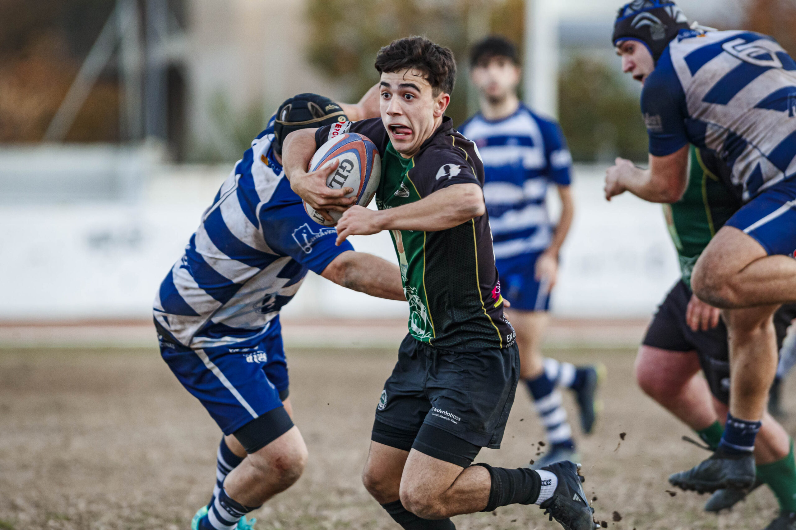 Partido correspondiente a la jornada 6 de la Liga Aragonesa de rugby masculino entre el CEFA Unizar y el Ejea