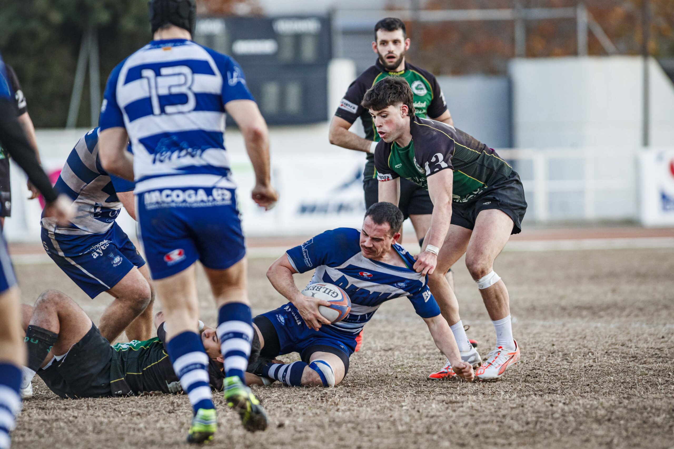 Partido correspondiente a la jornada 6 de la Liga Aragonesa de rugby masculino entre el CEFA Unizar y el Ejea