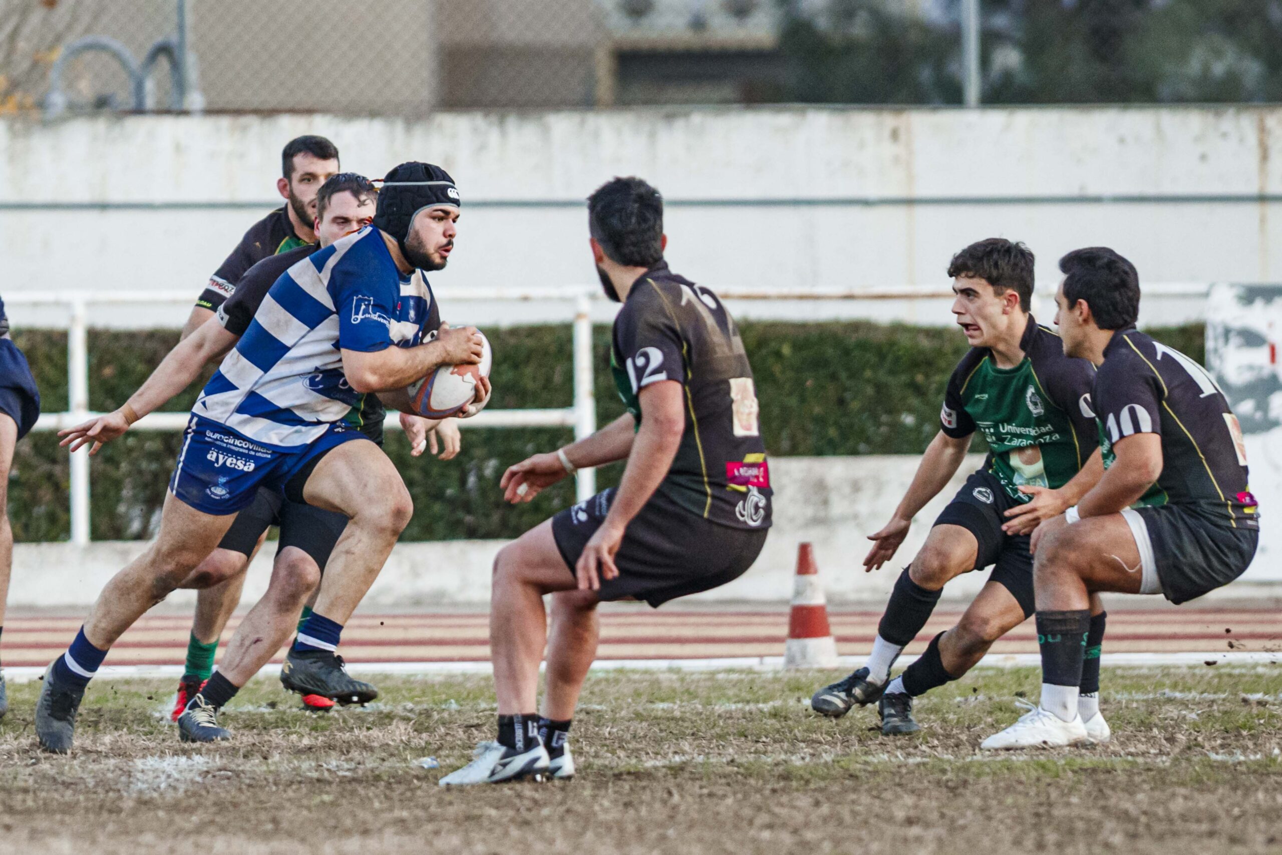 Partido correspondiente a la jornada 6 de la Liga Aragonesa de rugby masculino entre el CEFA Unizar y el Ejea