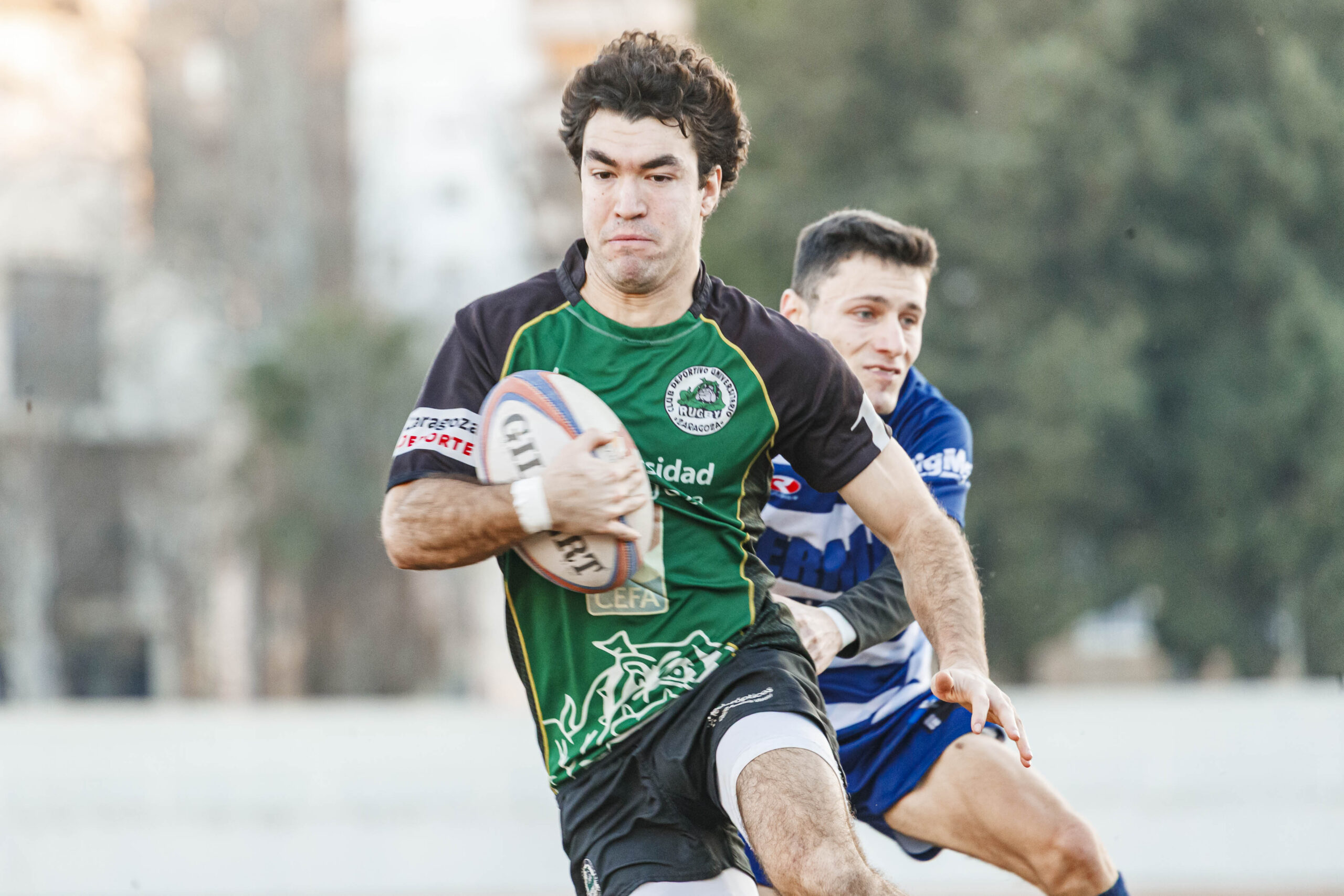 Partido correspondiente a la jornada 6 de la Liga Aragonesa de rugby masculino entre el CEFA Unizar y el Ejea
