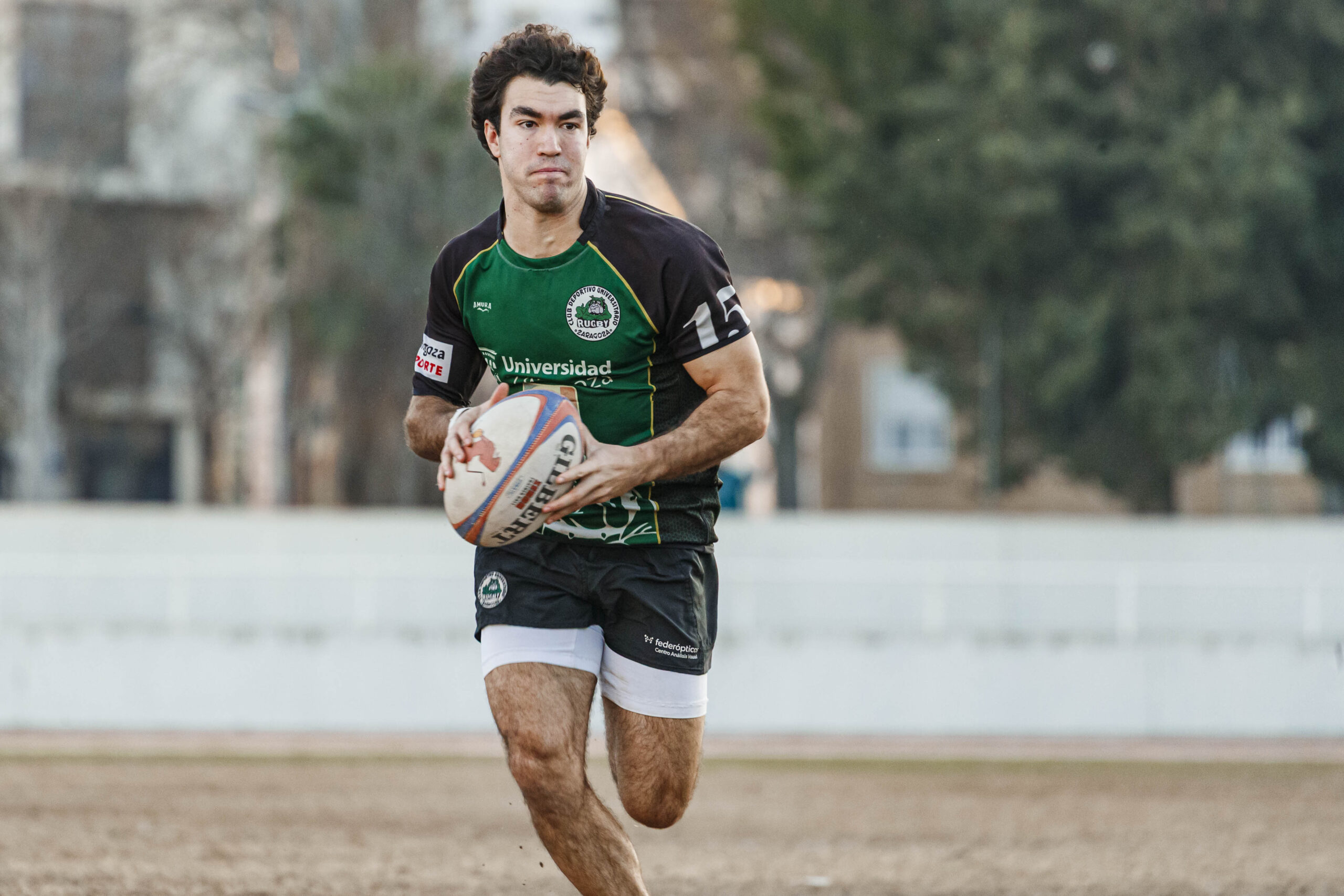 Partido correspondiente a la jornada 6 de la Liga Aragonesa de rugby masculino entre el CEFA Unizar y el Ejea