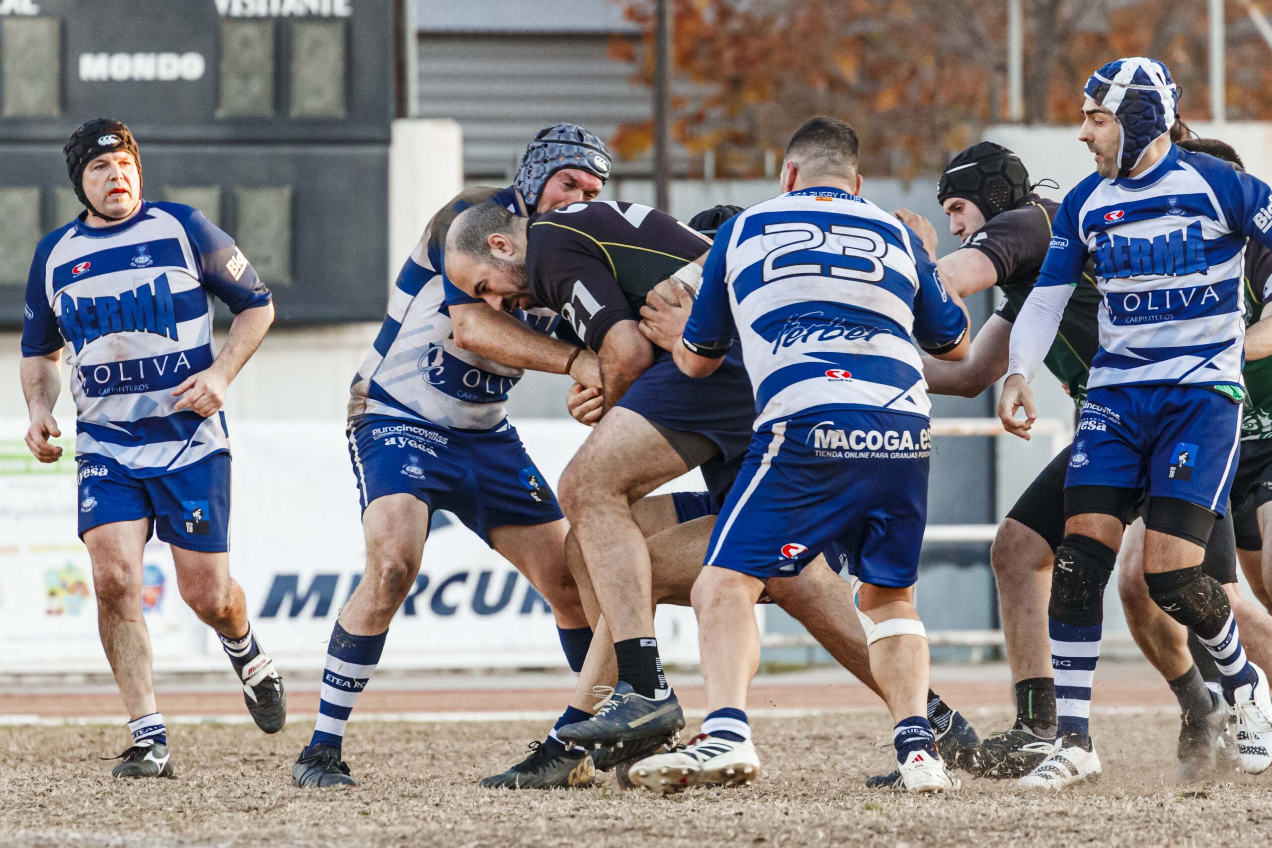 Partido correspondiente a la jornada 6 de la Liga Aragonesa de rugby masculino entre el CEFA Unizar y el Ejea