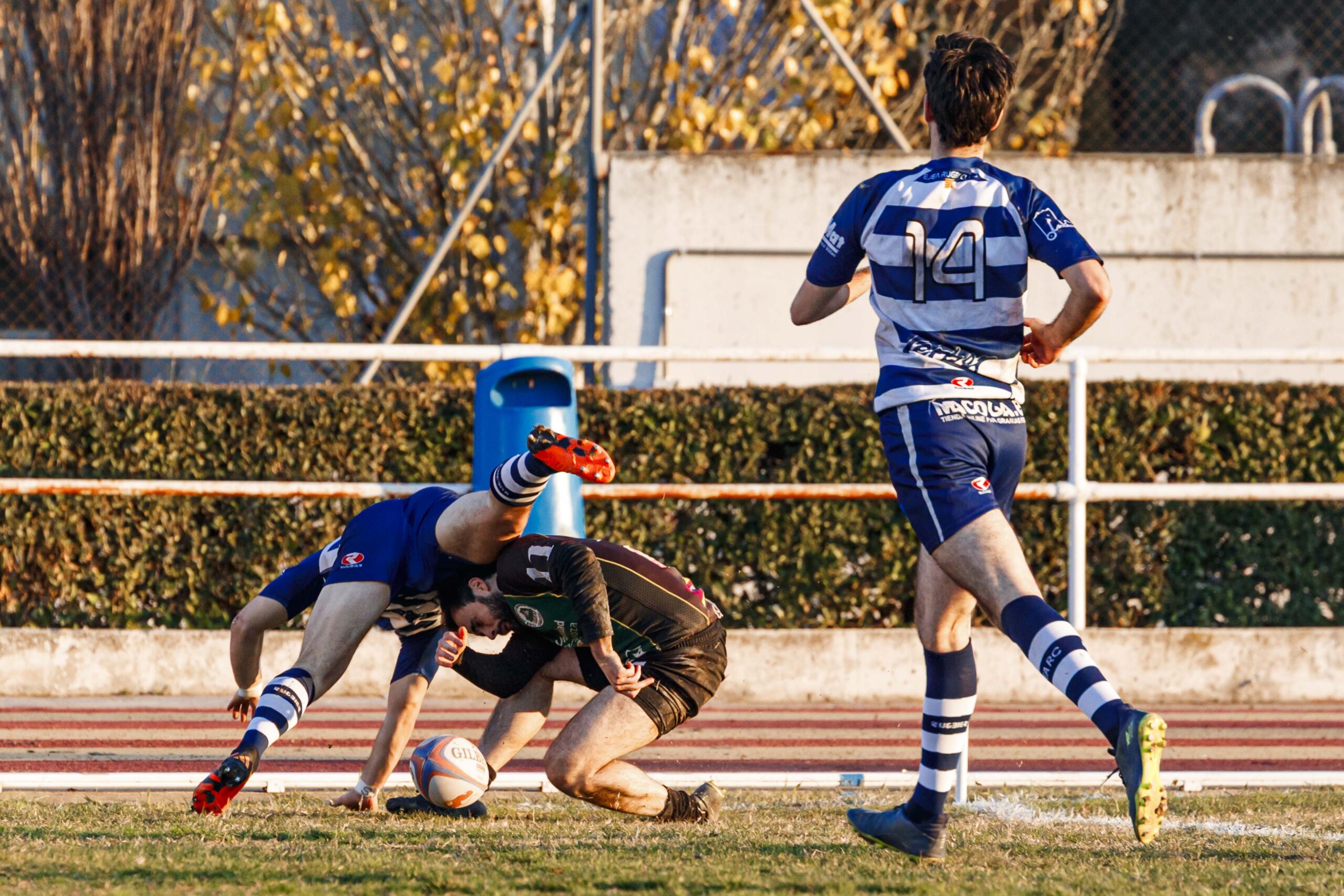 Partido correspondiente a la jornada 6 de la Liga Aragonesa de rugby masculino entre el CEFA Unizar y el Ejea