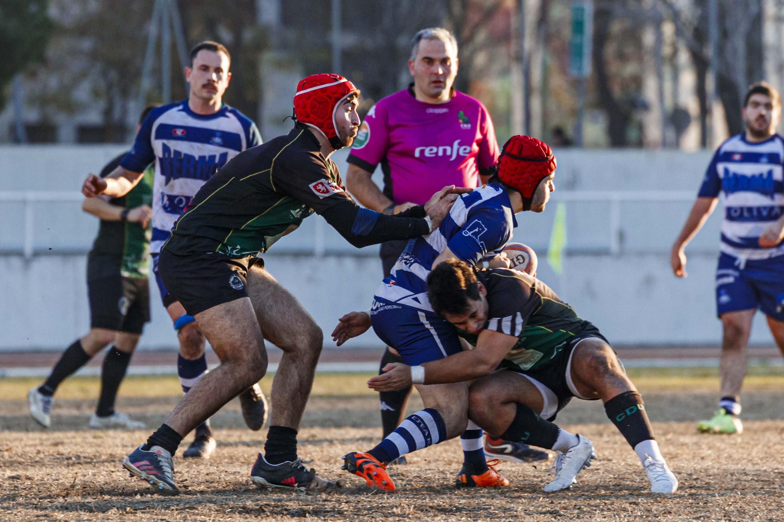 Partido correspondiente a la jornada 6 de la Liga Aragonesa de rugby masculino entre el CEFA Unizar y el Ejea