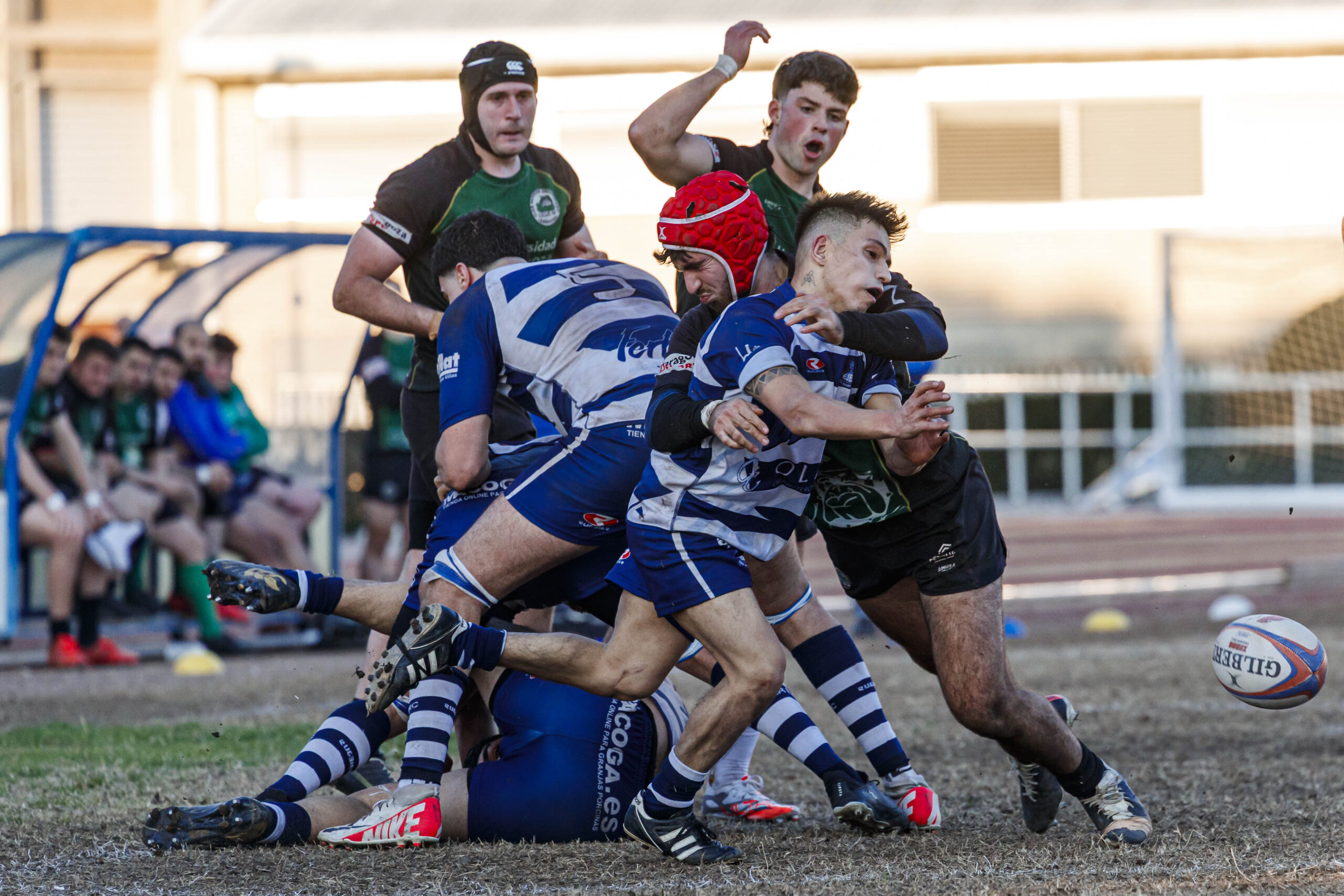 Partido correspondiente a la jornada 6 de la Liga Aragonesa de rugby masculino entre el CEFA Unizar y el Ejea