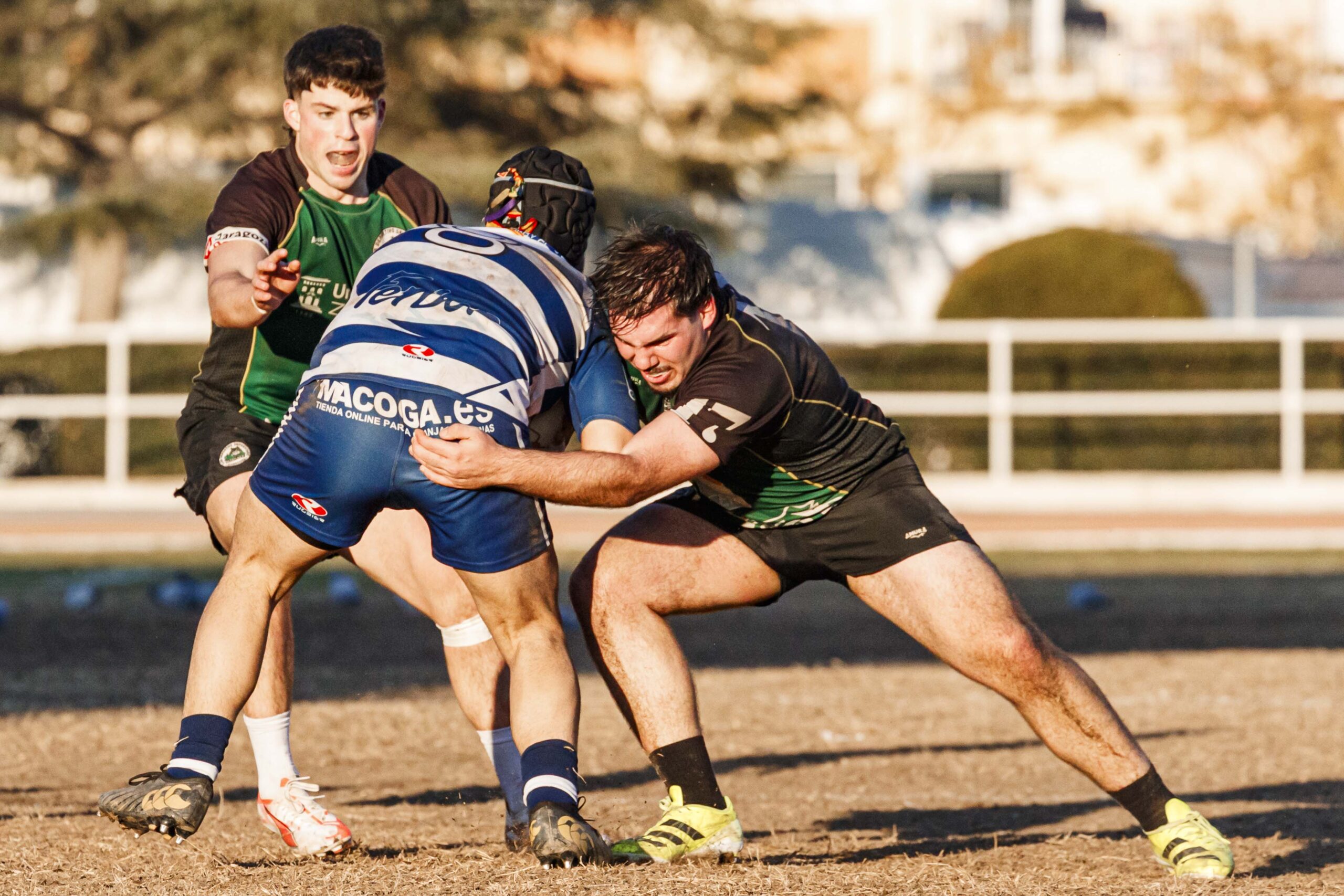 Partido correspondiente a la jornada 6 de la Liga Aragonesa de rugby masculino entre el CEFA Unizar y el Ejea