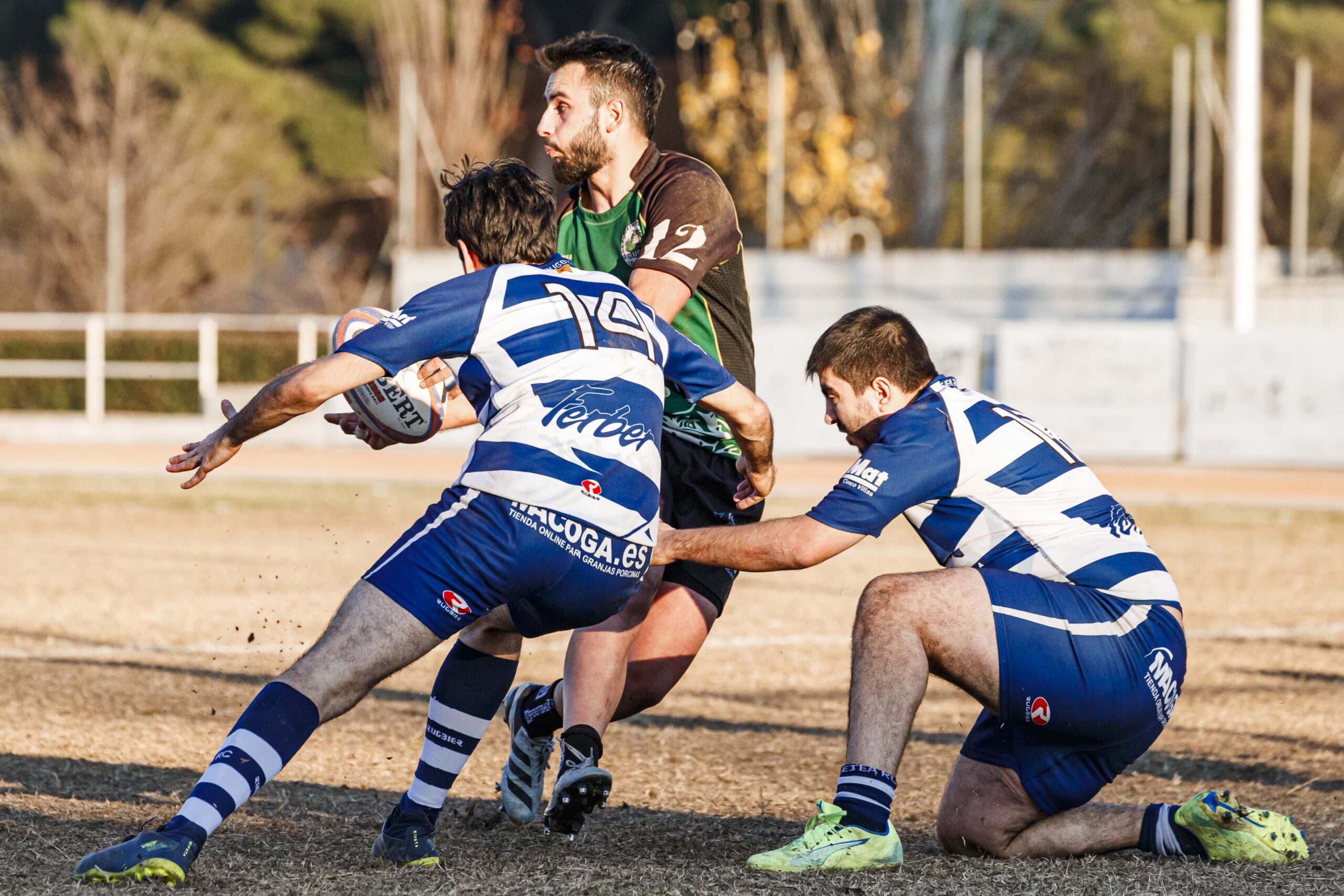 Partido correspondiente a la jornada 6 de la Liga Aragonesa de rugby masculino entre el CEFA Unizar y el Ejea