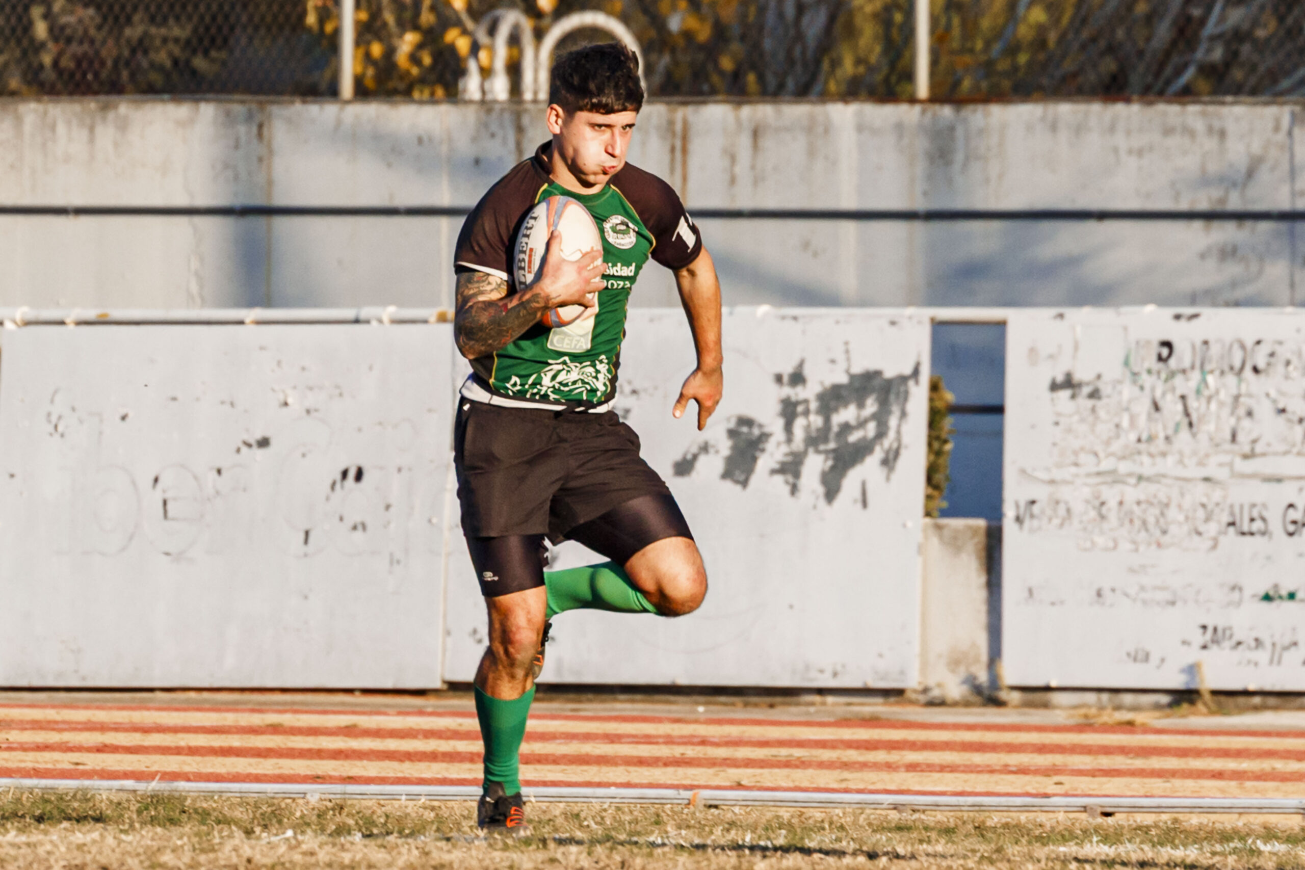 Partido correspondiente a la jornada 6 de la Liga Aragonesa de rugby masculino entre el CEFA Unizar y el Ejea