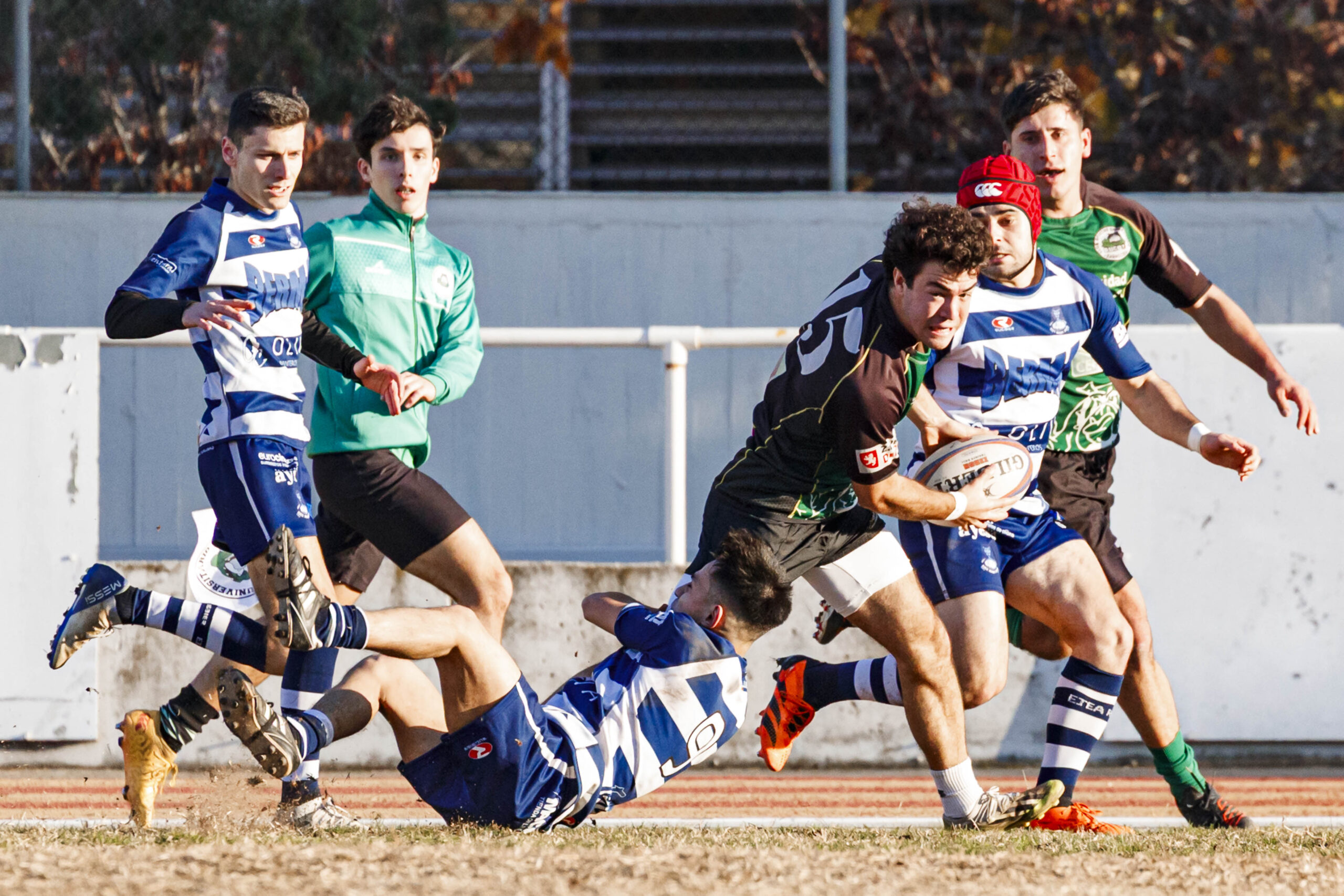 Partido correspondiente a la jornada 6 de la Liga Aragonesa de rugby masculino entre el CEFA Unizar y el Ejea