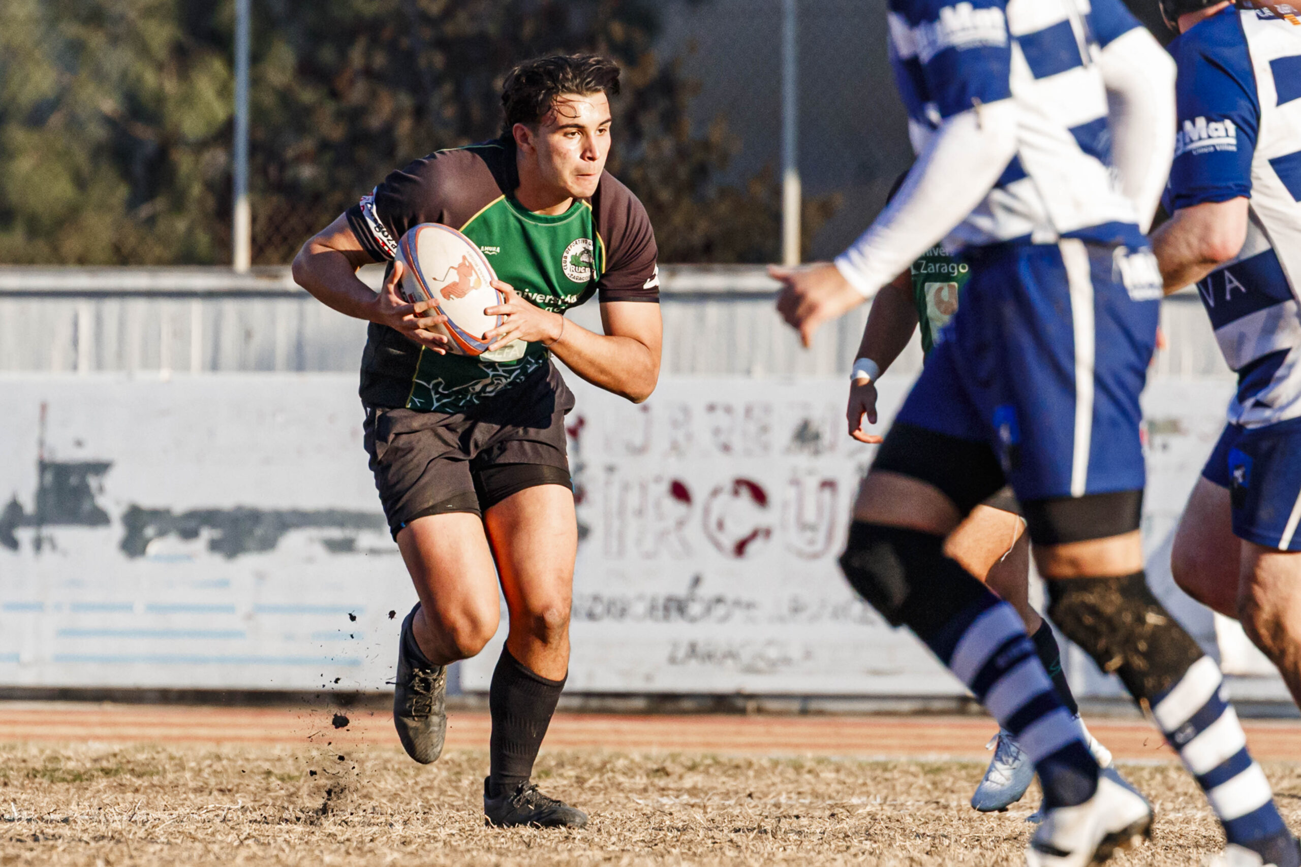 Partido correspondiente a la jornada 6 de la Liga Aragonesa de rugby masculino entre el CEFA Unizar y el Ejea