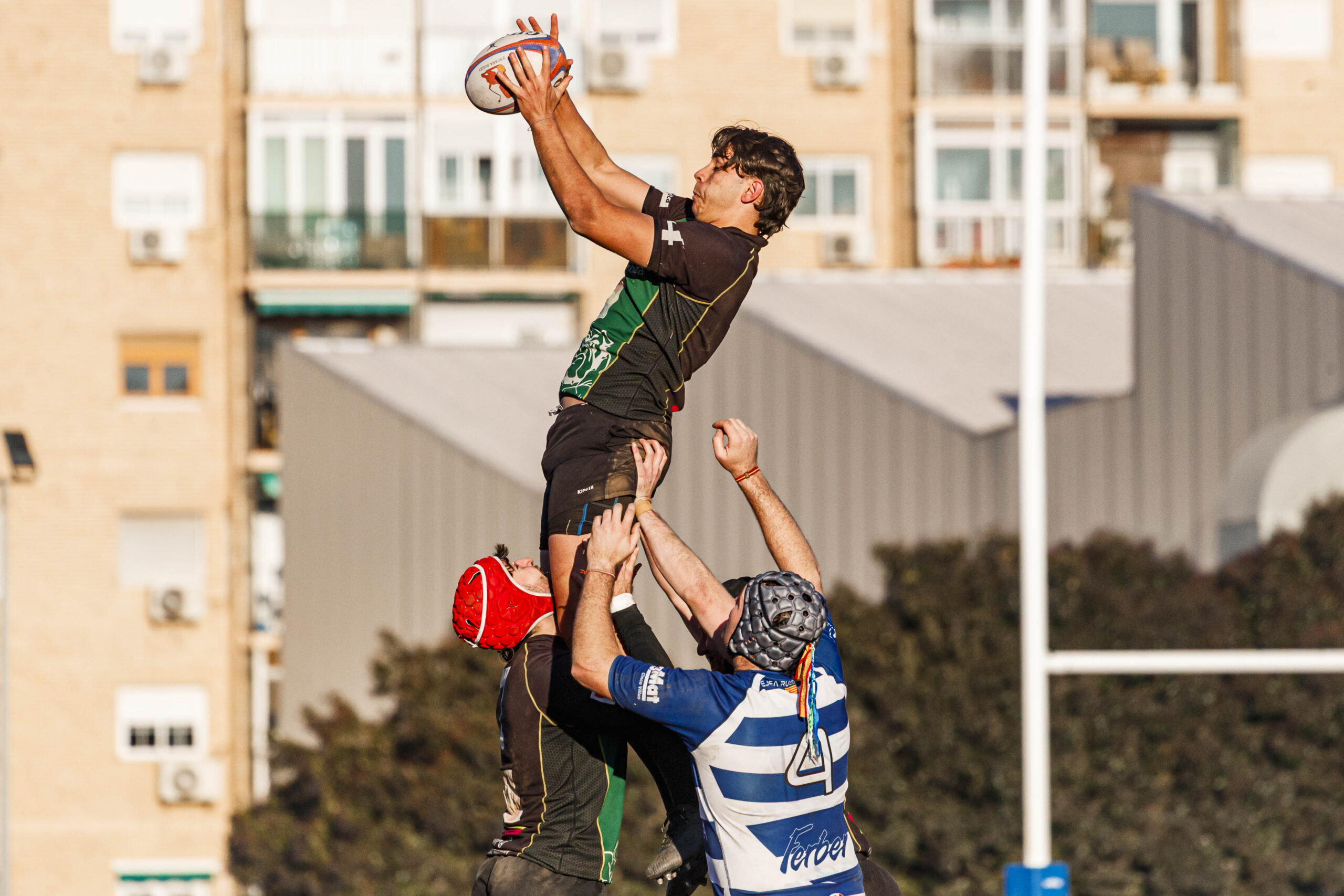 Partido correspondiente a la jornada 6 de la Liga Aragonesa de rugby masculino entre el CEFA Unizar y el Ejea