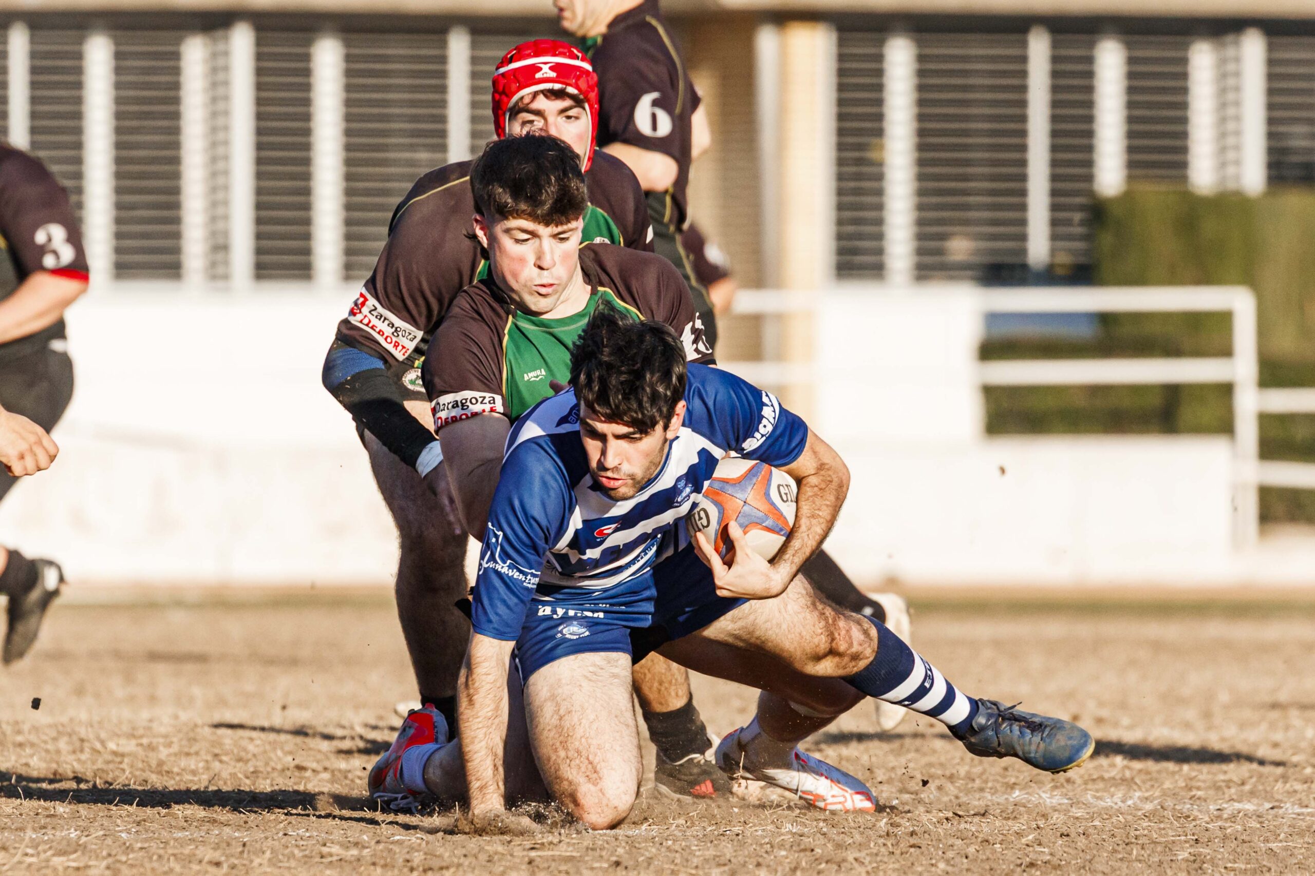 Partido correspondiente a la jornada 6 de la Liga Aragonesa de rugby masculino entre el CEFA Unizar y el Ejea