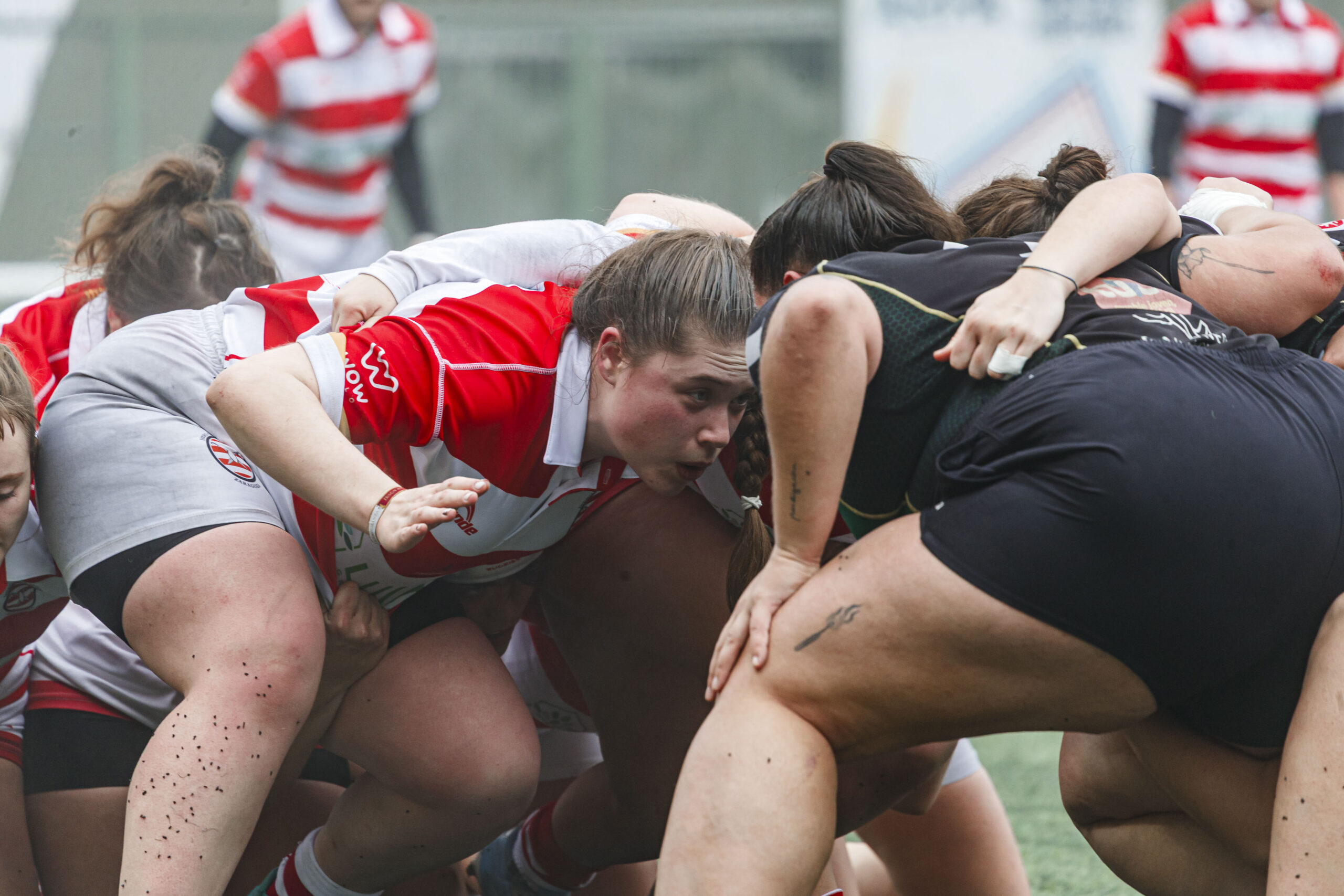 Imágenes correspondientes al partido de la joranda 3 de la Liga autonómica aragonesa de rugby femenino entre el Íbero CR y el CEFA Unizar.