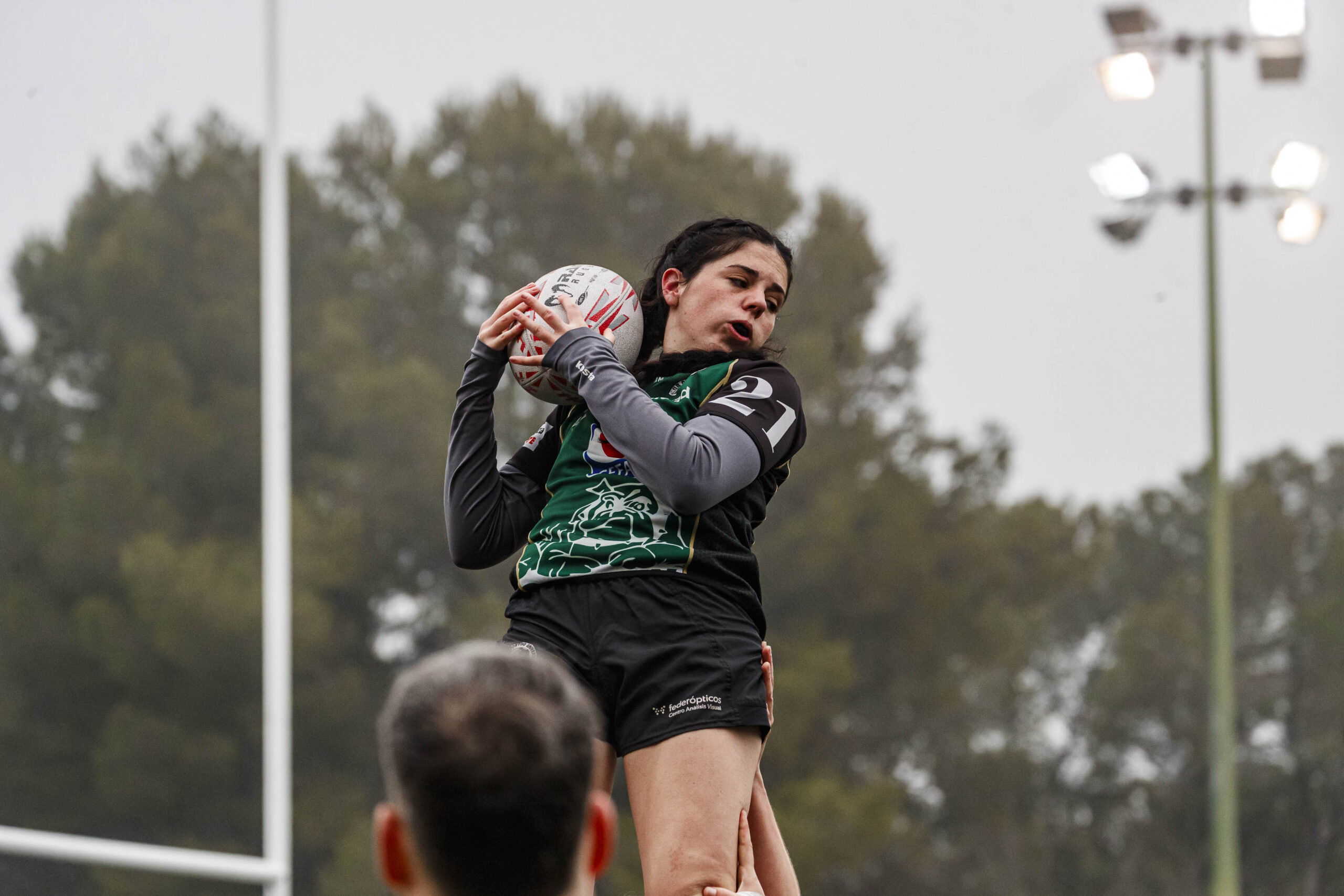 Imágenes correspondientes al partido de la joranda 3 de la Liga autonómica aragonesa de rugby femenino entre el Íbero CR y el CEFA Unizar.