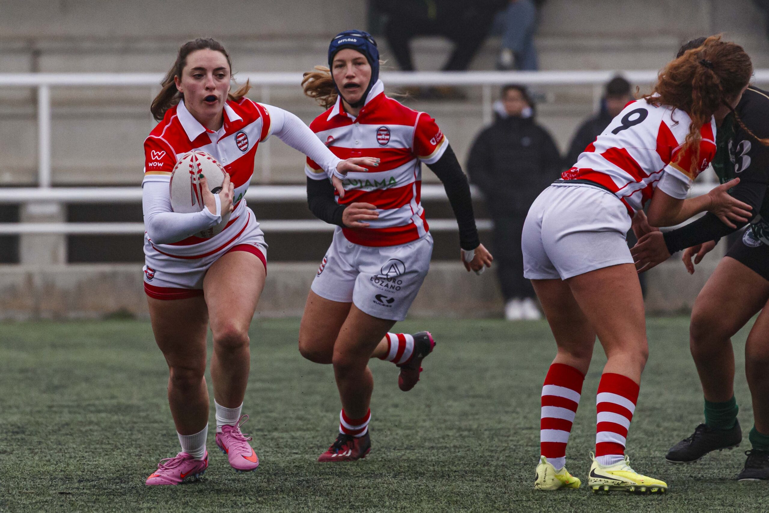 Imágenes correspondientes al partido de la joranda 3 de la Liga autonómica aragonesa de rugby femenino entre el Íbero CR y el CEFA Unizar.