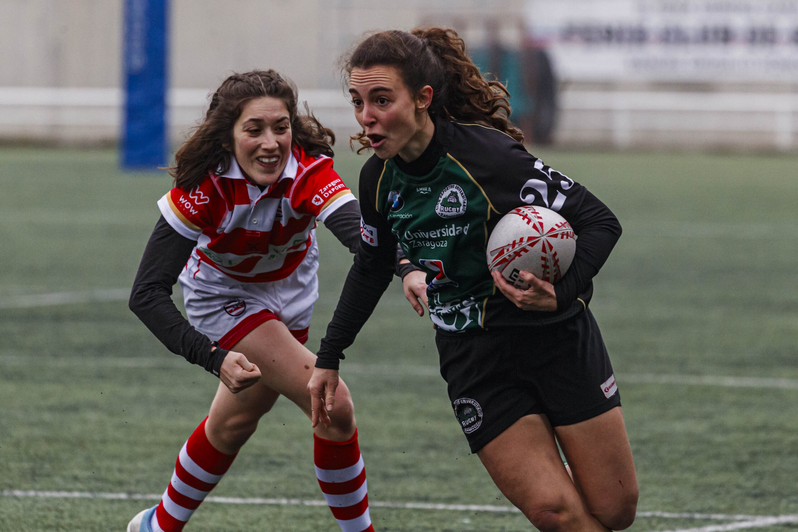 Imágenes correspondientes al partido de la joranda 3 de la Liga autonómica aragonesa de rugby femenino entre el Íbero CR y el CEFA Unizar.