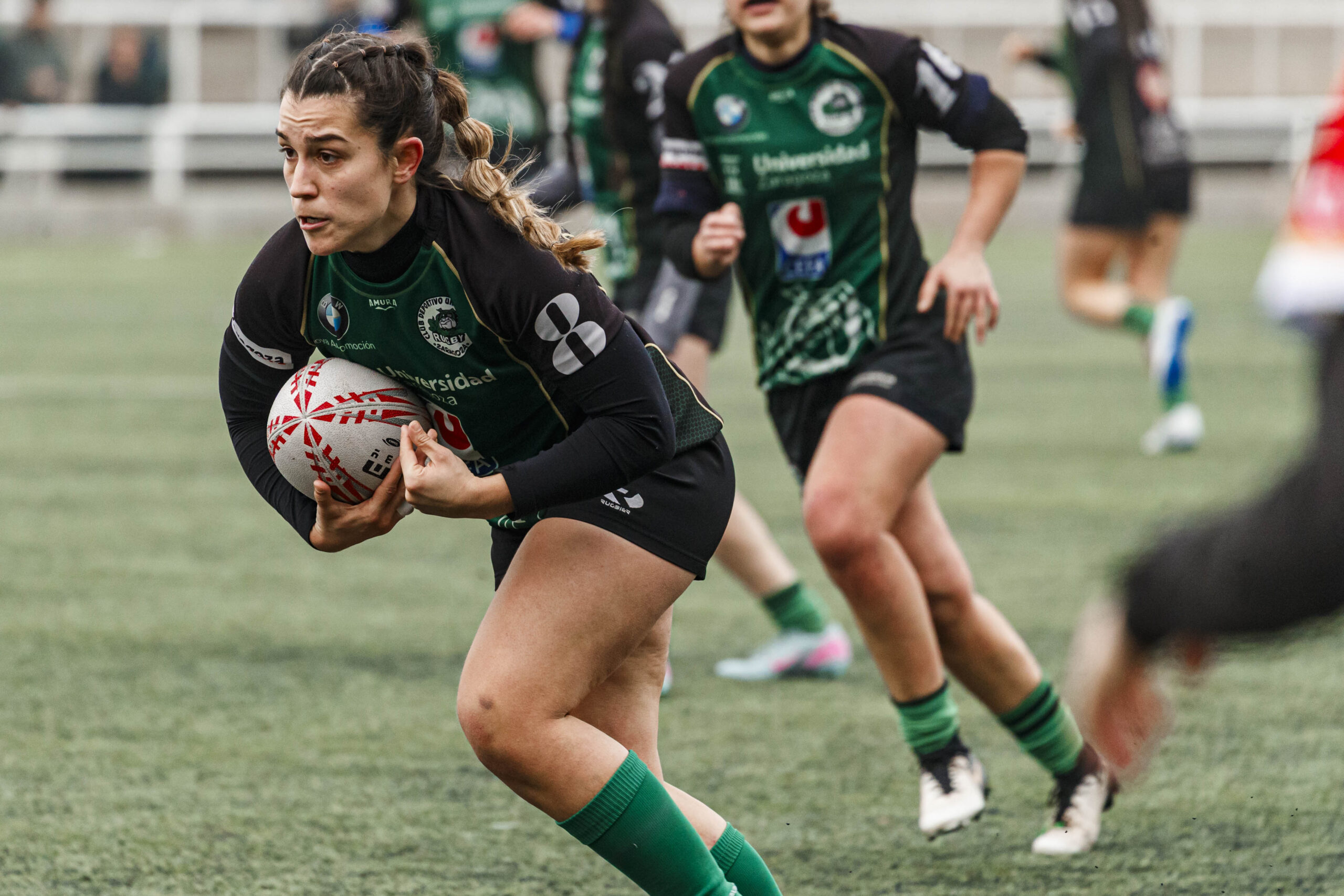 Imágenes correspondientes al partido de la joranda 3 de la Liga autonómica aragonesa de rugby femenino entre el Íbero CR y el CEFA Unizar.