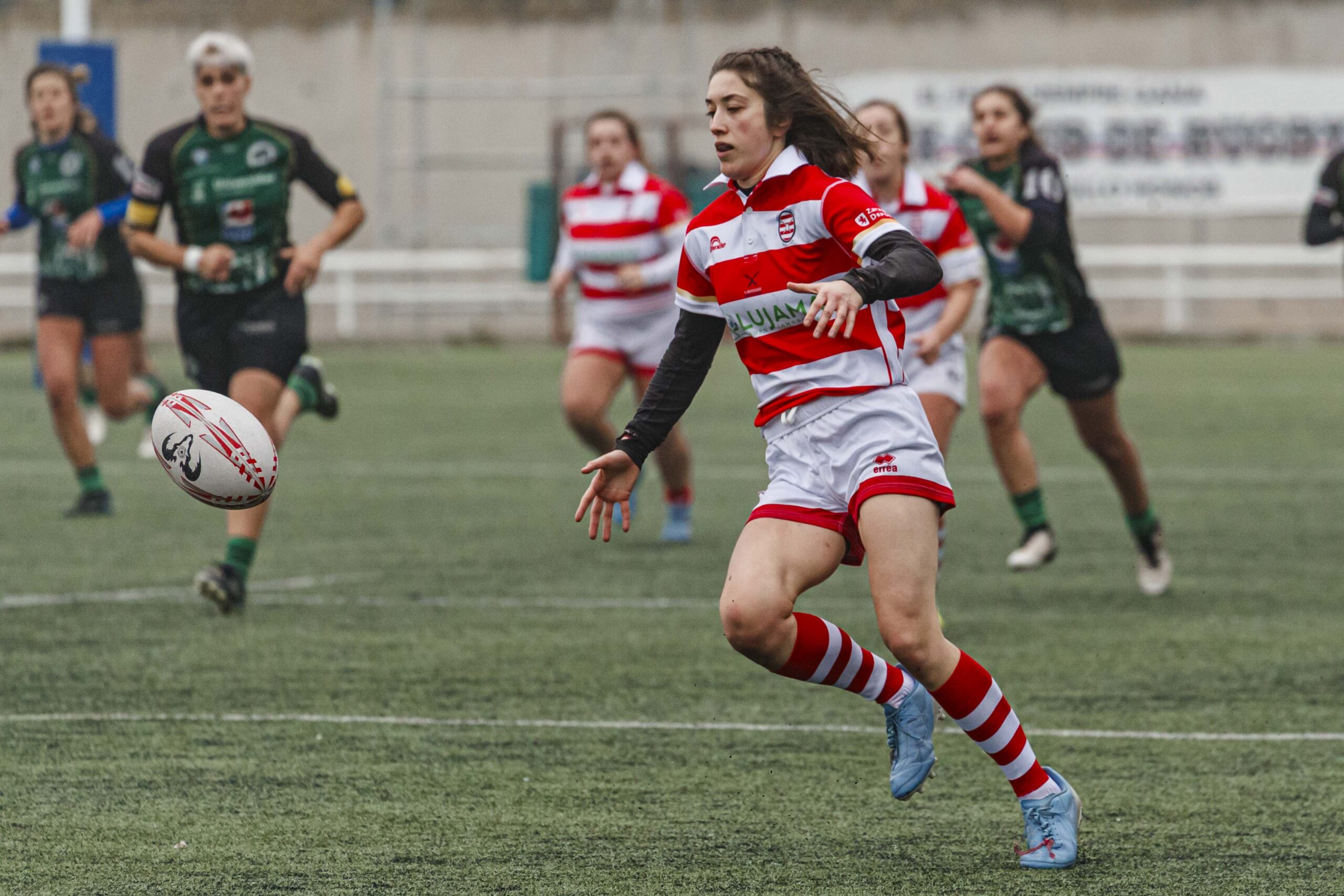 Imágenes correspondientes al partido de la joranda 3 de la Liga autonómica aragonesa de rugby femenino entre el Íbero CR y el CEFA Unizar.