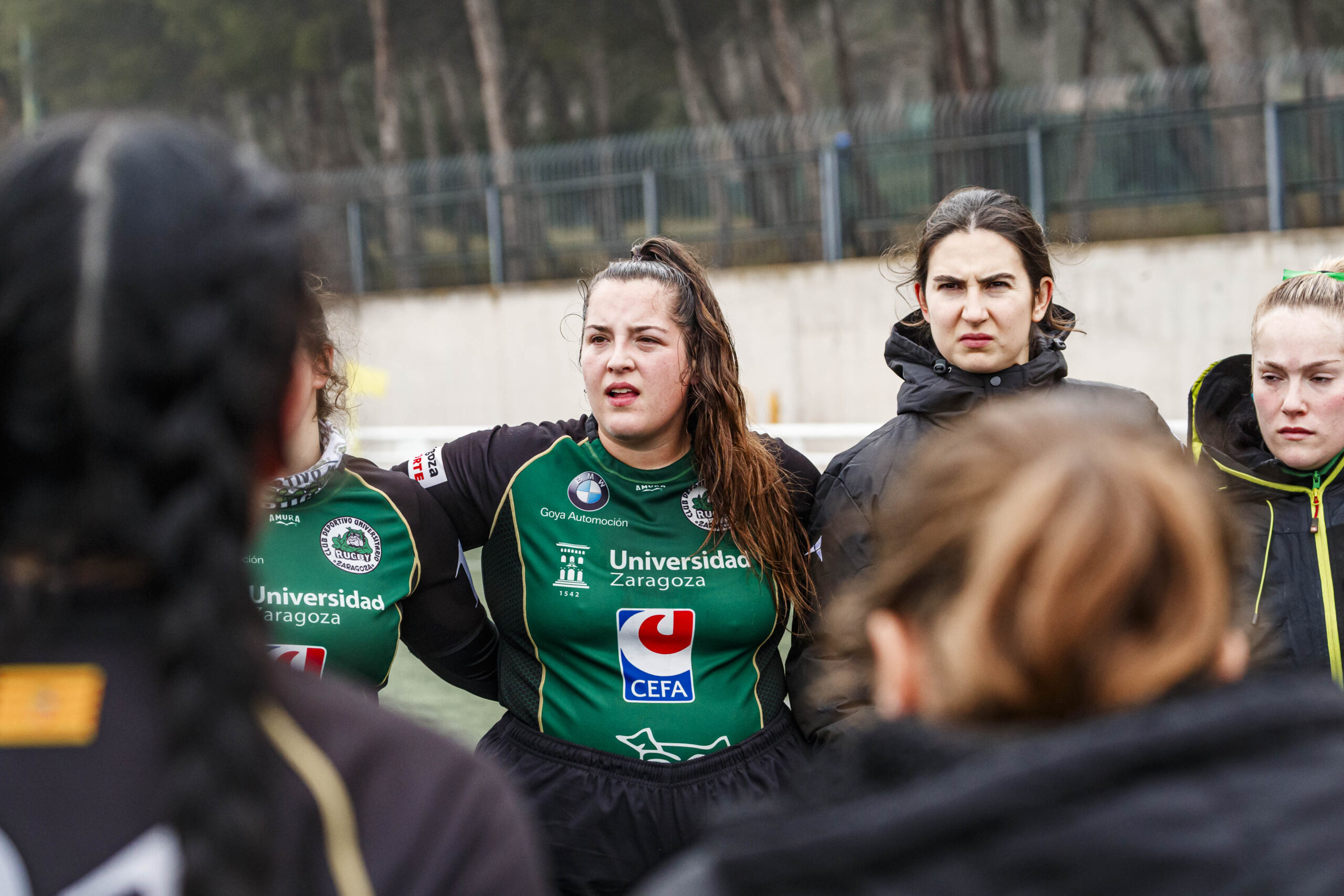 Imágenes correspondientes al partido de la joranda 3 de la Liga autonómica aragonesa de rugby femenino entre el Íbero CR y el CEFA Unizar.