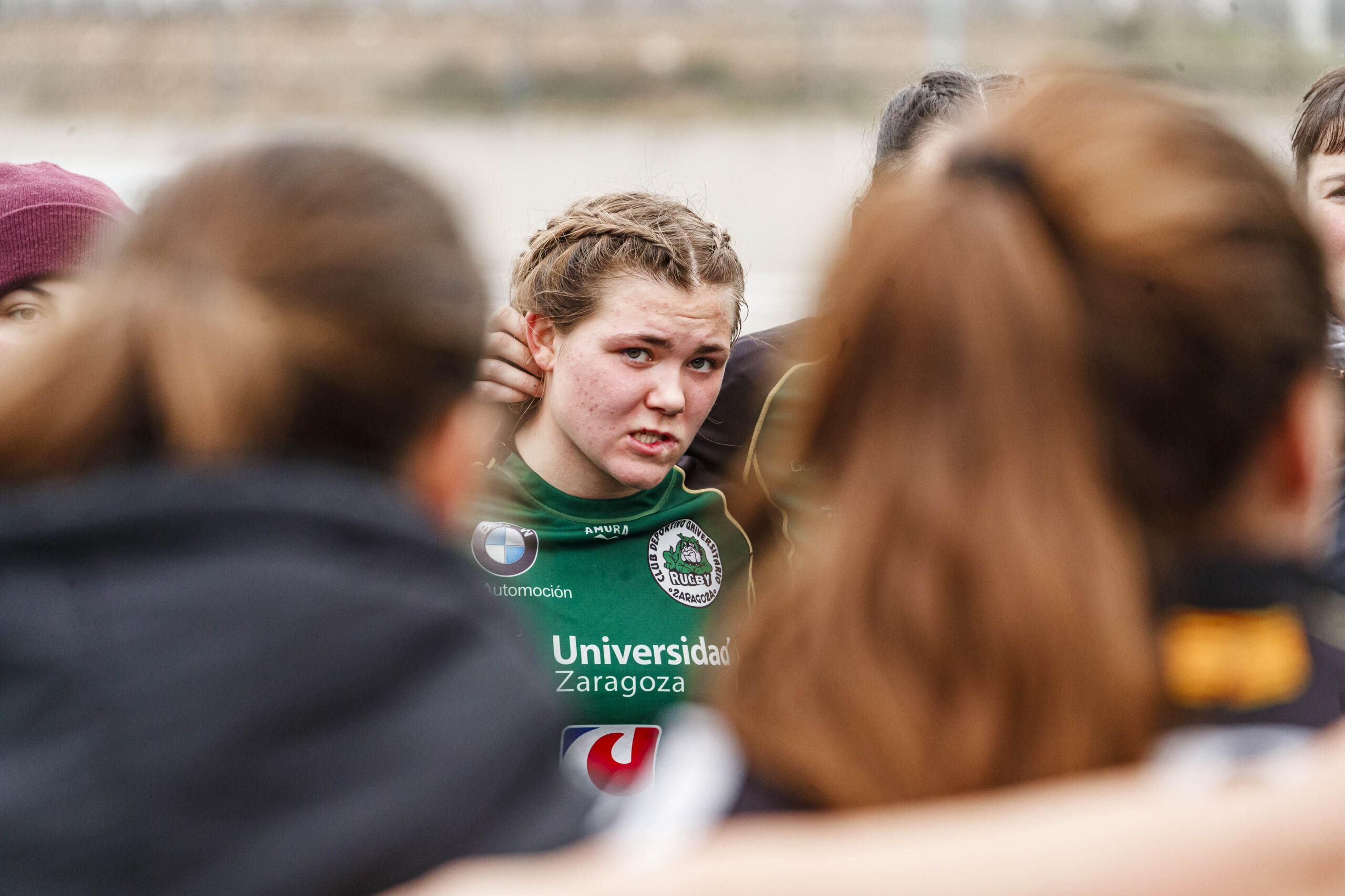 Imágenes correspondientes al partido de la joranda 3 de la Liga autonómica aragonesa de rugby femenino entre el Íbero CR y el CEFA Unizar.