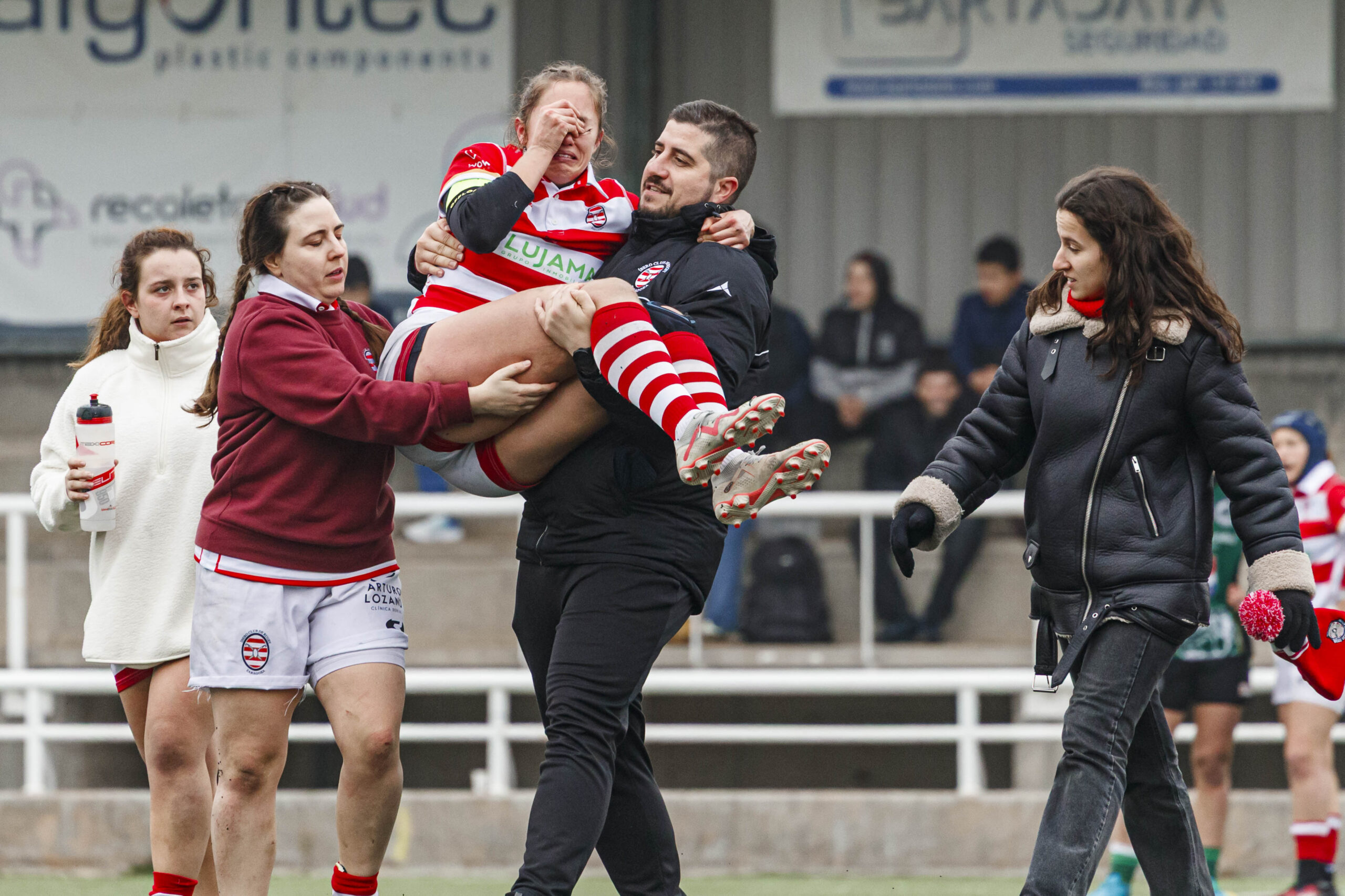 Imágenes correspondientes al partido de la joranda 3 de la Liga autonómica aragonesa de rugby femenino entre el Íbero CR y el CEFA Unizar.