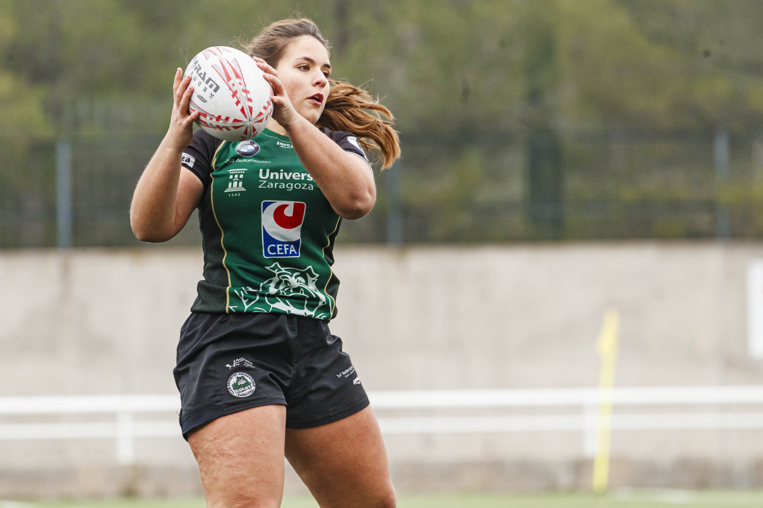 Imágenes correspondientes al partido de la joranda 3 de la Liga autonómica aragonesa de rugby femenino entre el Íbero CR y el CEFA Unizar.