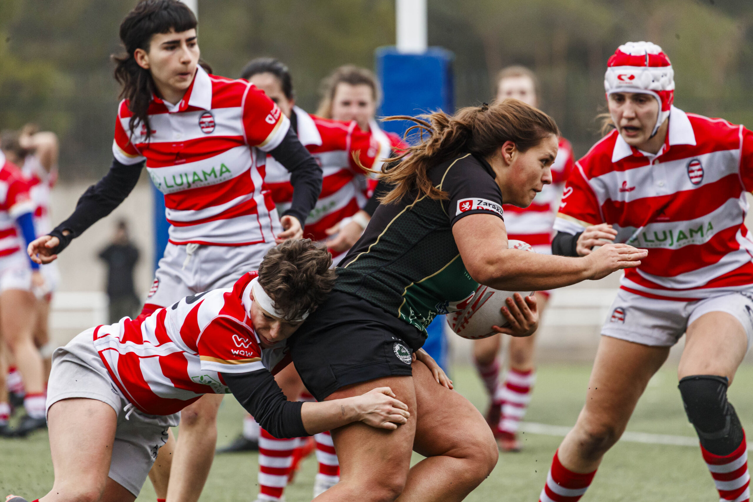 Imágenes correspondientes al partido de la joranda 3 de la Liga autonómica aragonesa de rugby femenino entre el Íbero CR y el CEFA Unizar.