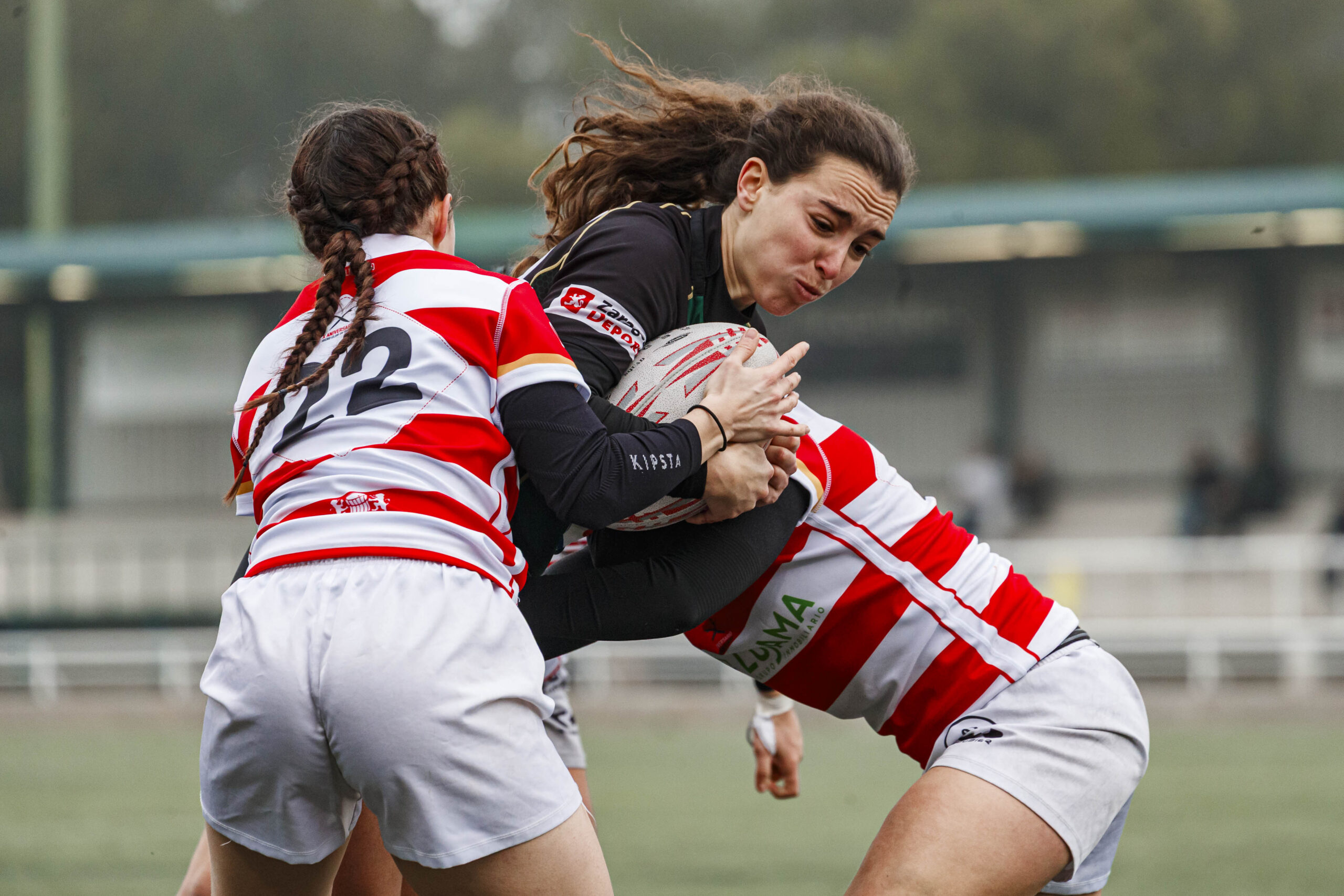 Imágenes correspondientes al partido de la joranda 3 de la Liga autonómica aragonesa de rugby femenino entre el Íbero CR y el CEFA Unizar.