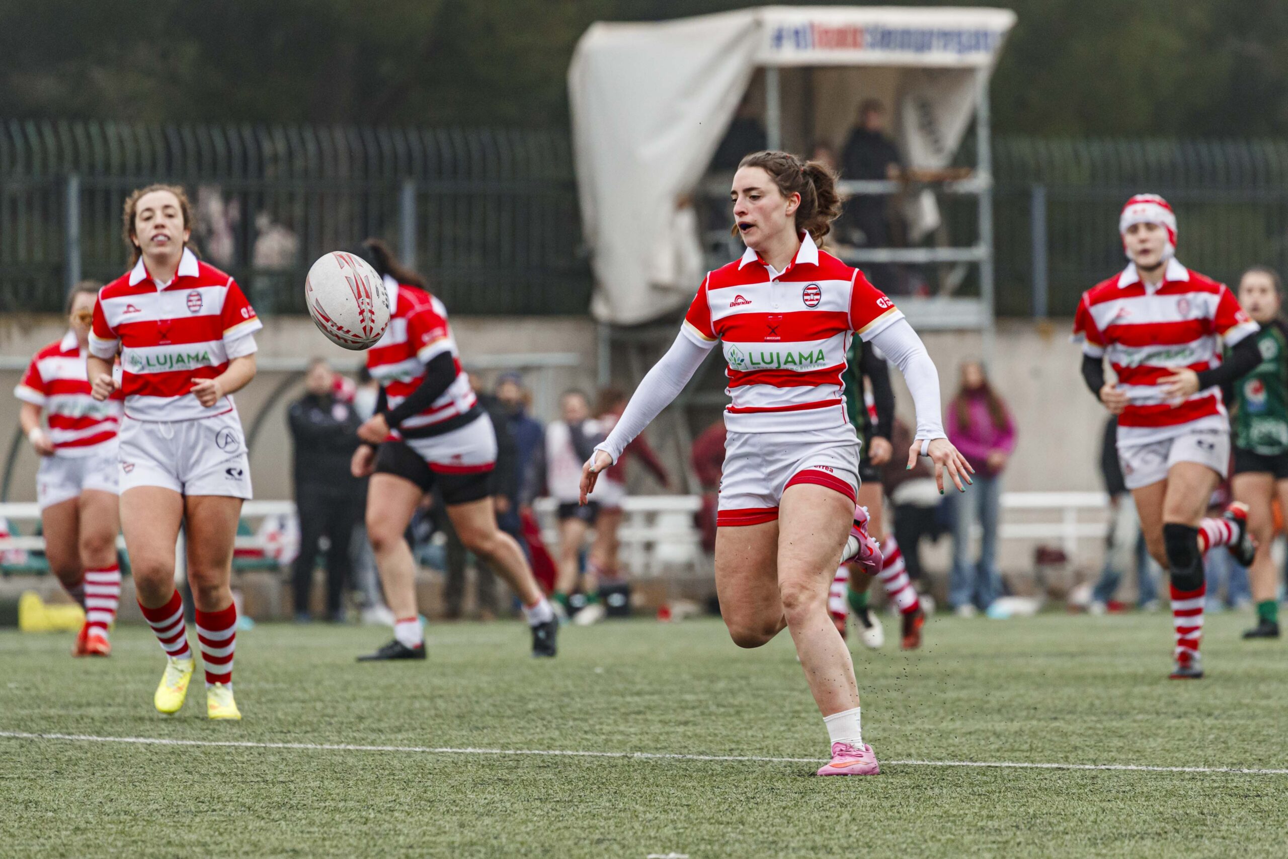 Imágenes correspondientes al partido de la joranda 3 de la Liga autonómica aragonesa de rugby femenino entre el Íbero CR y el CEFA Unizar.