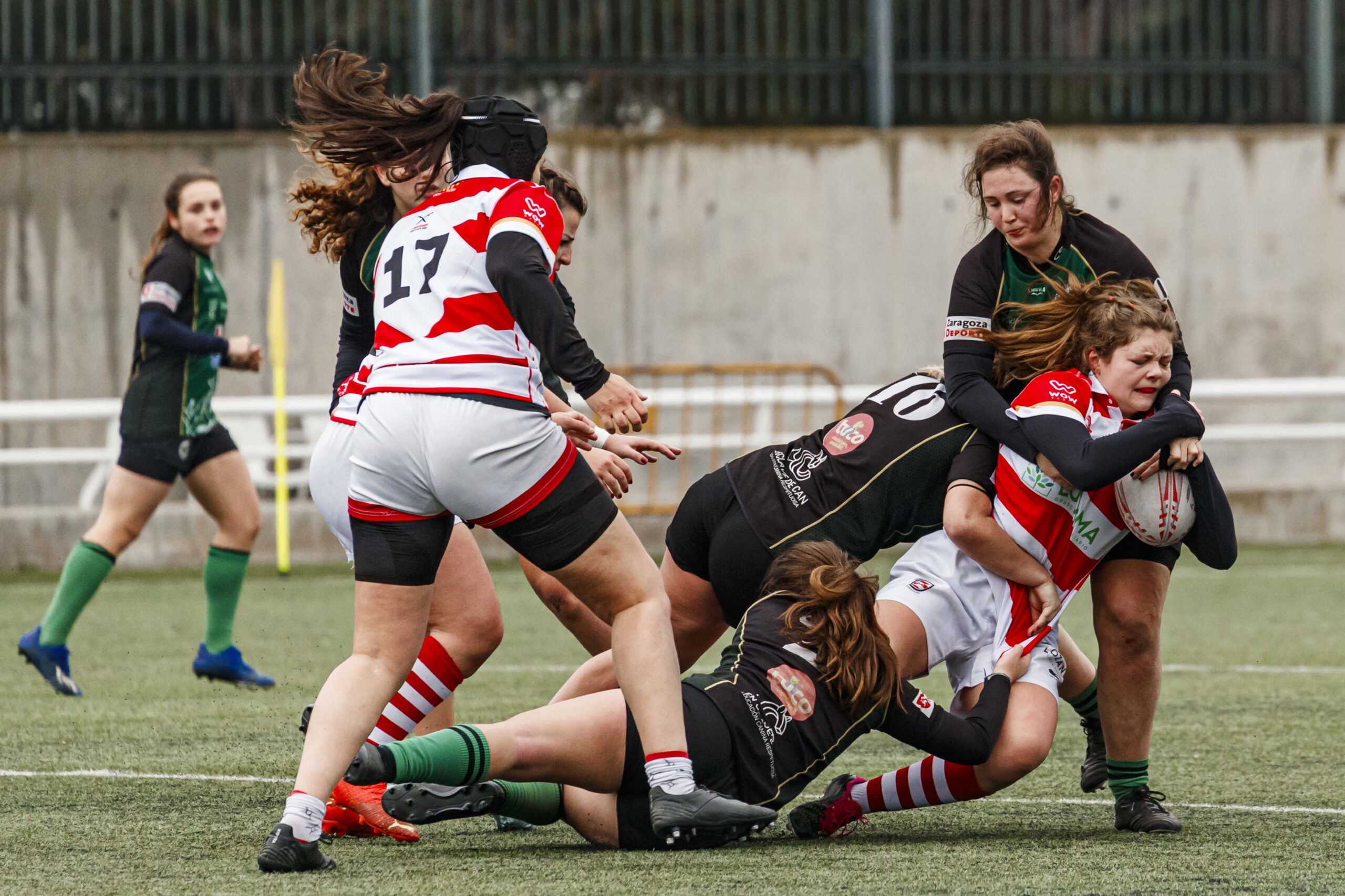 Imágenes correspondientes al partido de la joranda 3 de la Liga autonómica aragonesa de rugby femenino entre el Íbero CR y el CEFA Unizar.