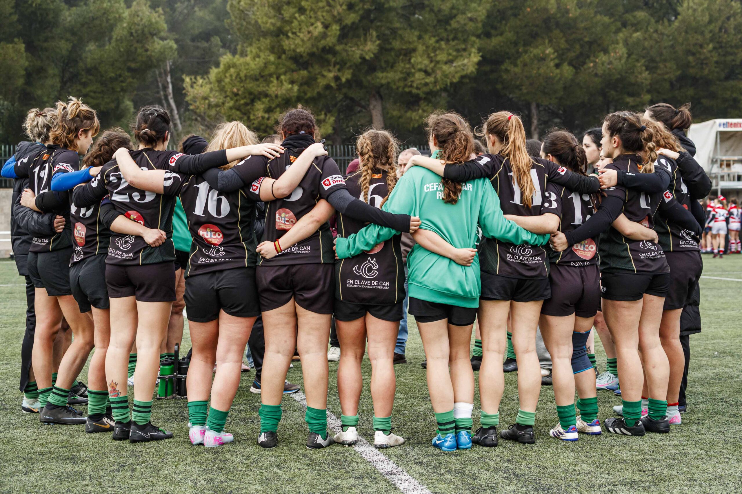 Imágenes correspondientes al partido de la joranda 3 de la Liga autonómica aragonesa de rugby femenino entre el Íbero CR y el CEFA Unizar.