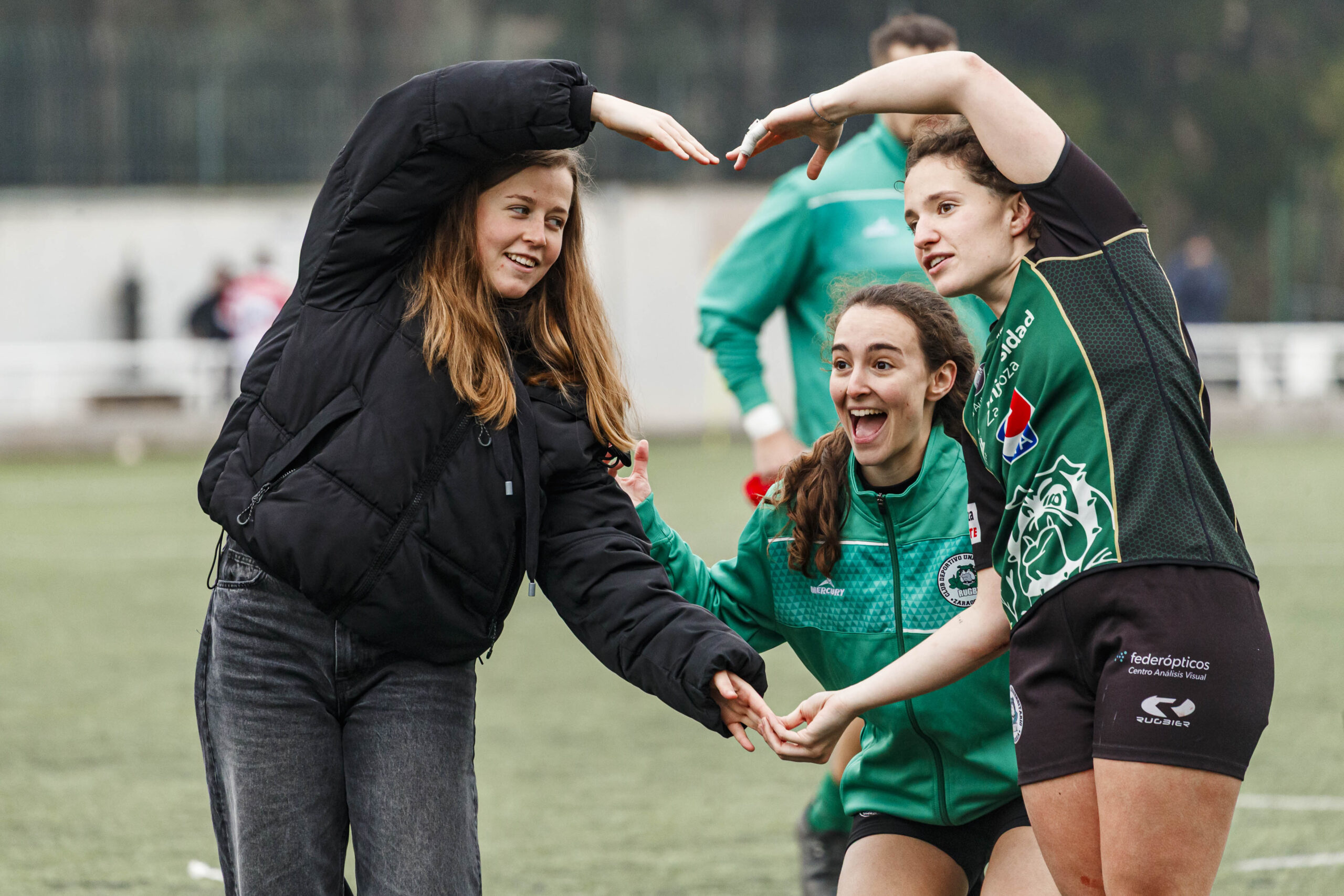 Imágenes correspondientes al partido de la joranda 3 de la Liga autonómica aragonesa de rugby femenino entre el Íbero CR y el CEFA Unizar.