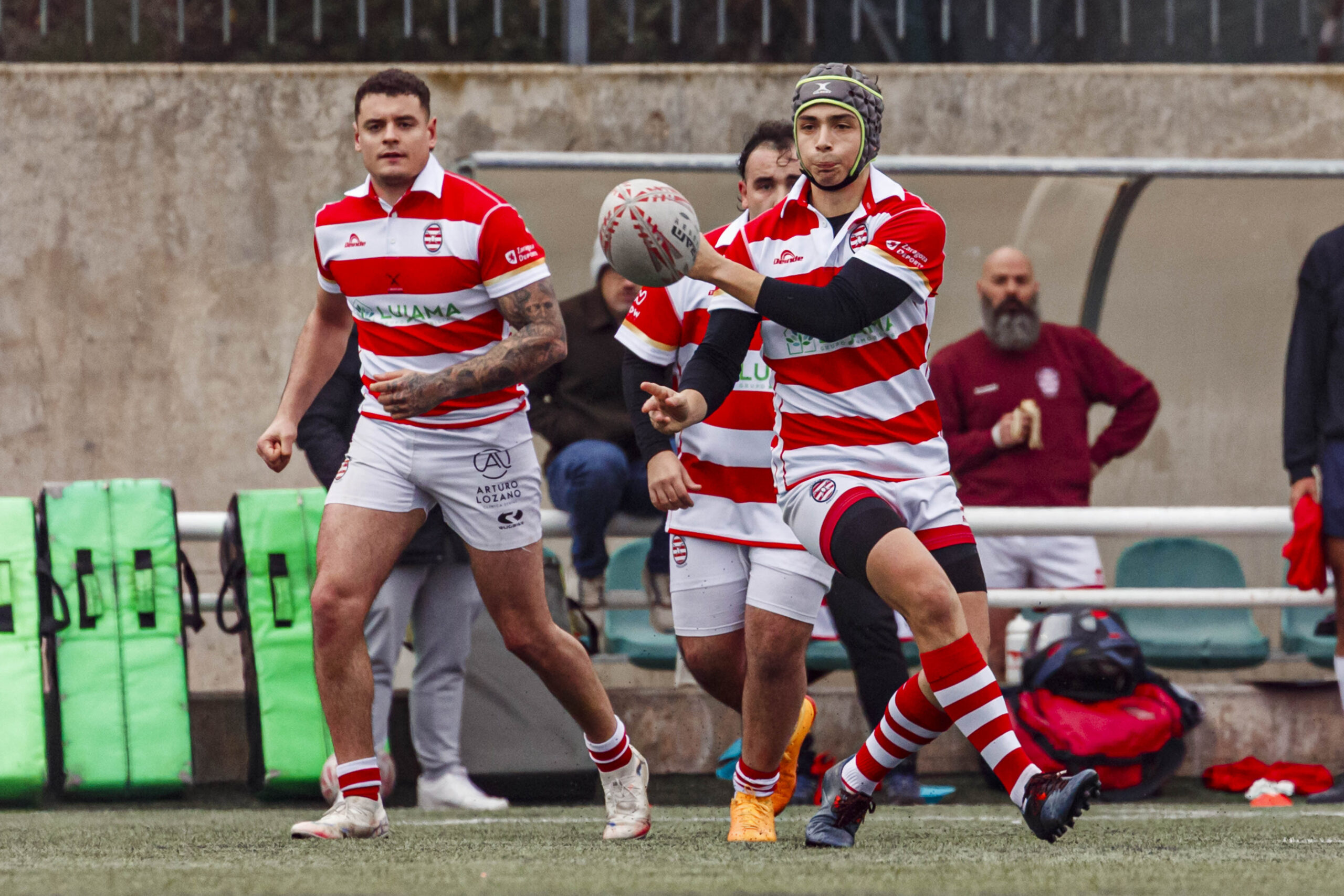 Imágenes correspondientes al partido de la joranda 7 de la Liga autonómica aragonesa de rugby masculino entre el Íbero CR y el CEFA Unizar.
