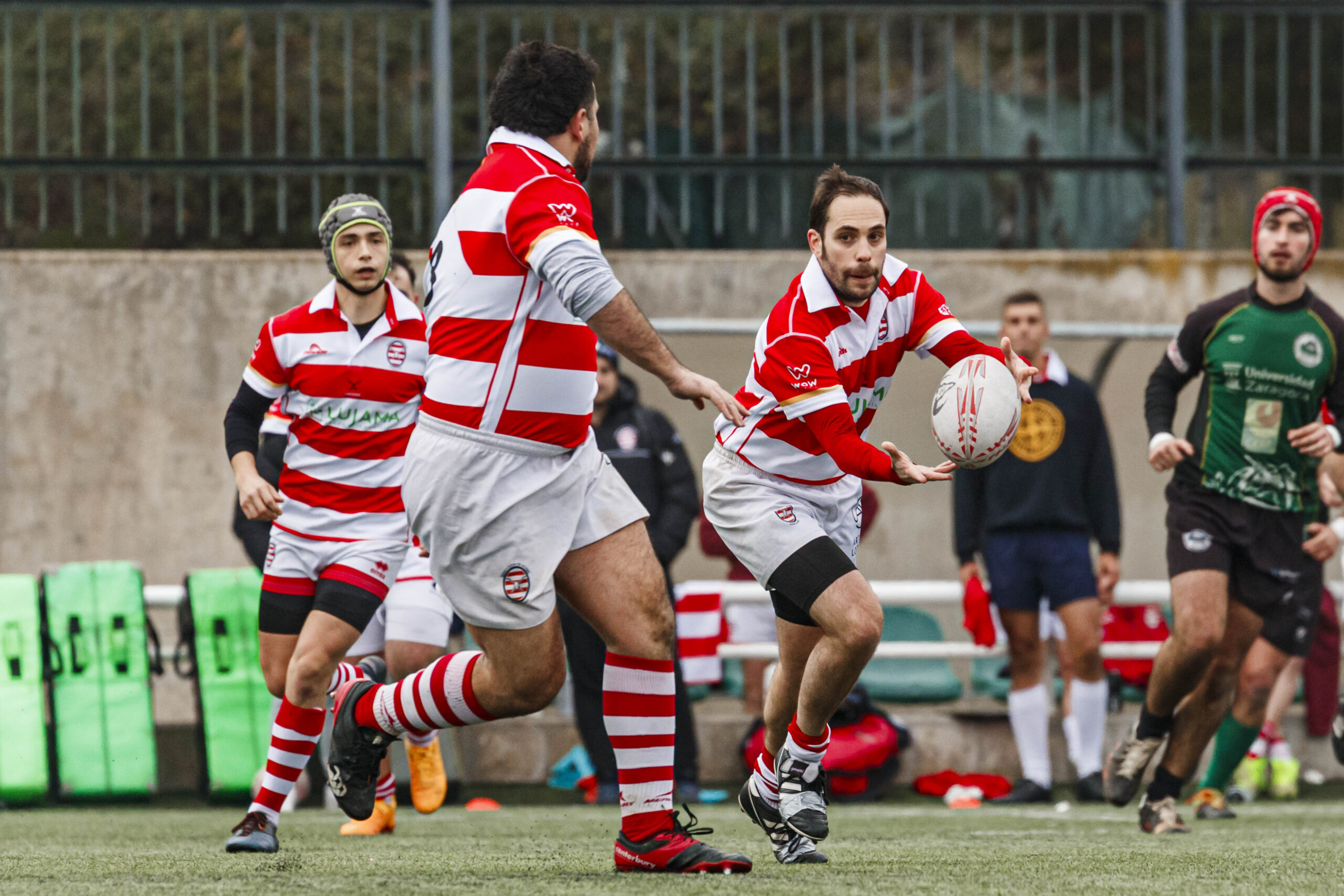 Imágenes correspondientes al partido de la joranda 7 de la Liga autonómica aragonesa de rugby masculino entre el Íbero CR y el CEFA Unizar.