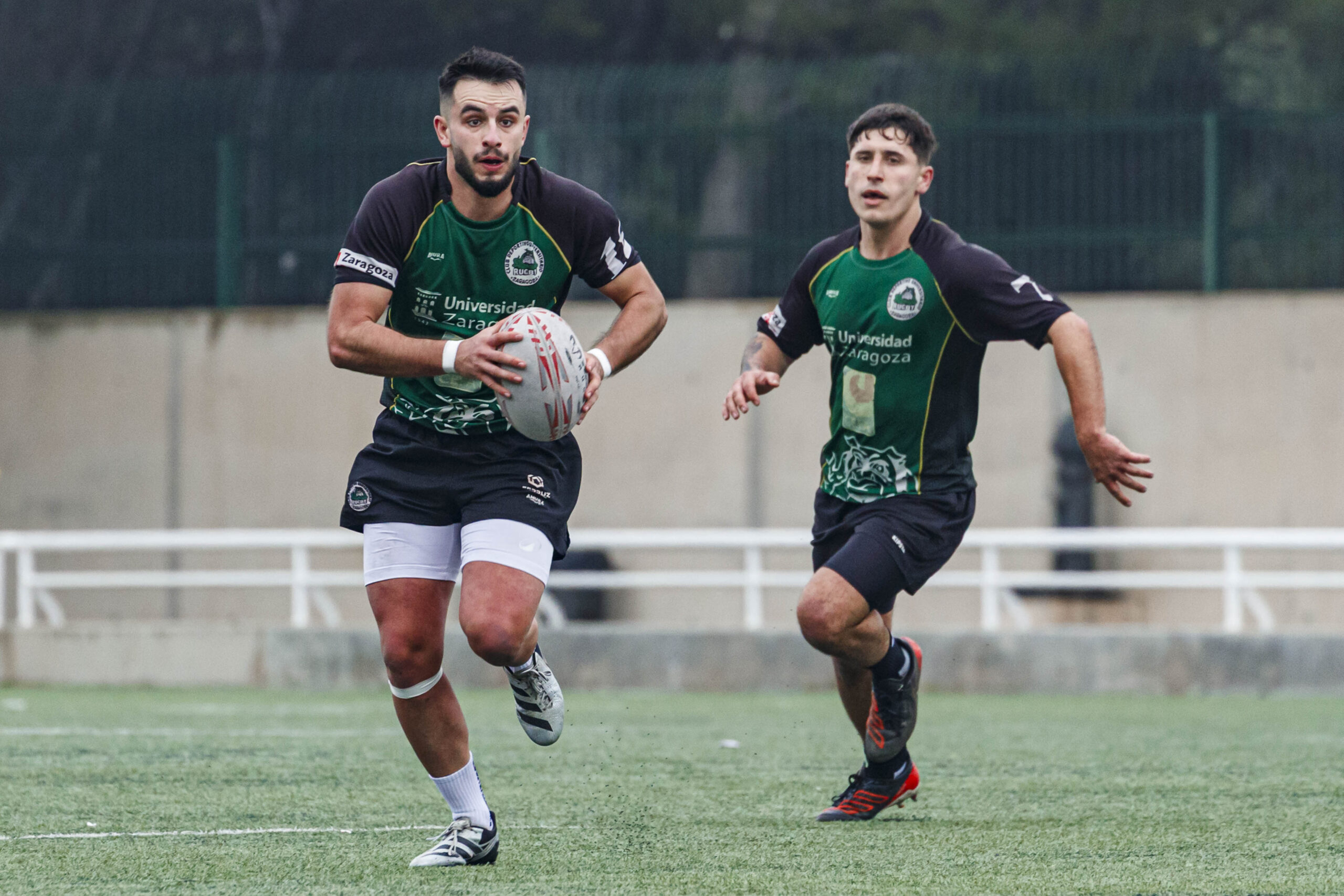 Imágenes correspondientes al partido de la joranda 7 de la Liga autonómica aragonesa de rugby masculino entre el Íbero CR y el CEFA Unizar.