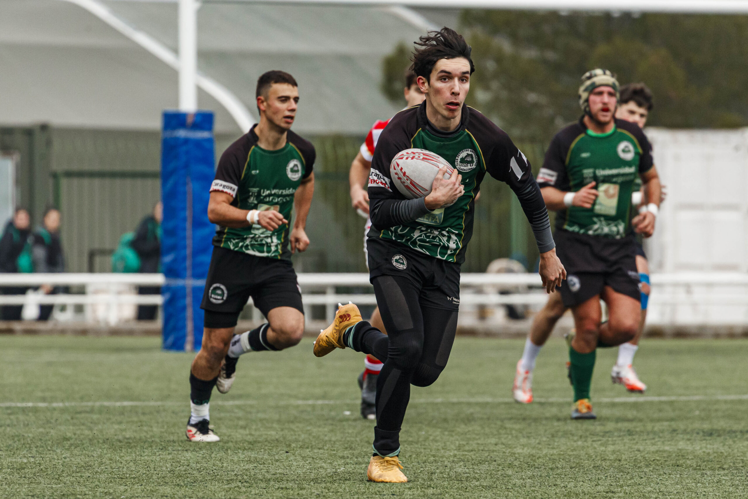 Imágenes correspondientes al partido de la joranda 7 de la Liga autonómica aragonesa de rugby masculino entre el Íbero CR y el CEFA Unizar.