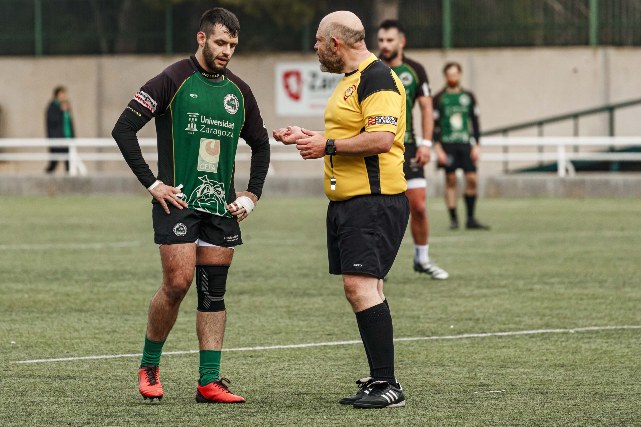 Imágenes correspondientes al partido de la joranda 7 de la Liga autonómica aragonesa de rugby masculino entre el Íbero CR y el CEFA Unizar.