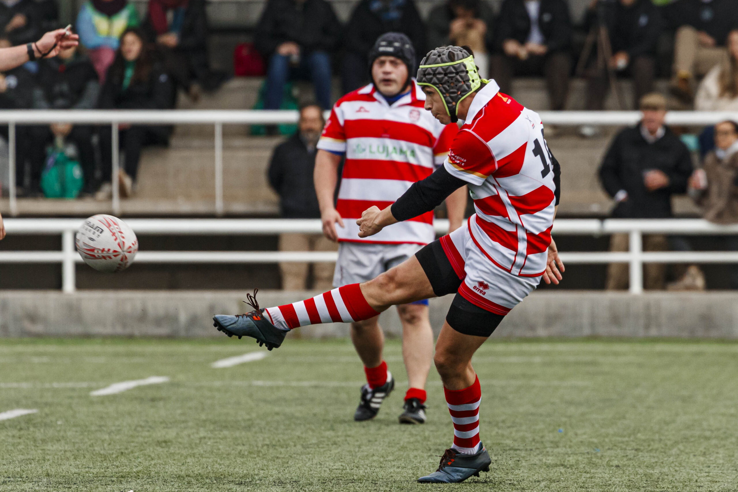 Imágenes correspondientes al partido de la joranda 7 de la Liga autonómica aragonesa de rugby masculino entre el Íbero CR y el CEFA Unizar.