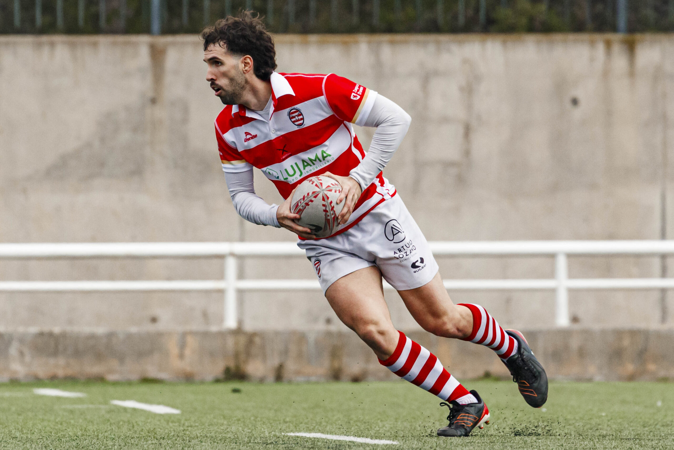 Imágenes correspondientes al partido de la joranda 7 de la Liga autonómica aragonesa de rugby masculino entre el Íbero CR y el CEFA Unizar.