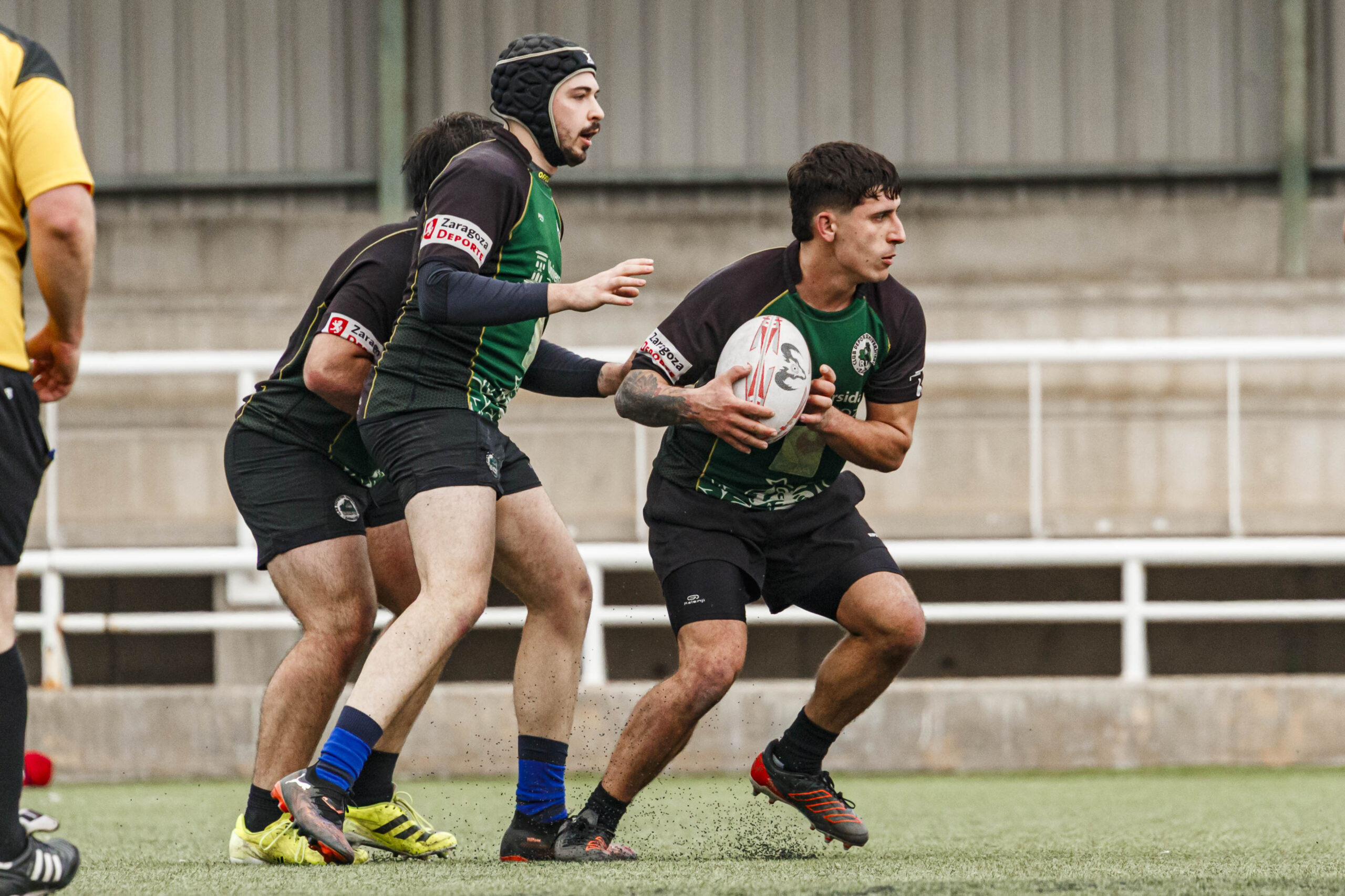 Imágenes correspondientes al partido de la joranda 7 de la Liga autonómica aragonesa de rugby masculino entre el Íbero CR y el CEFA Unizar.