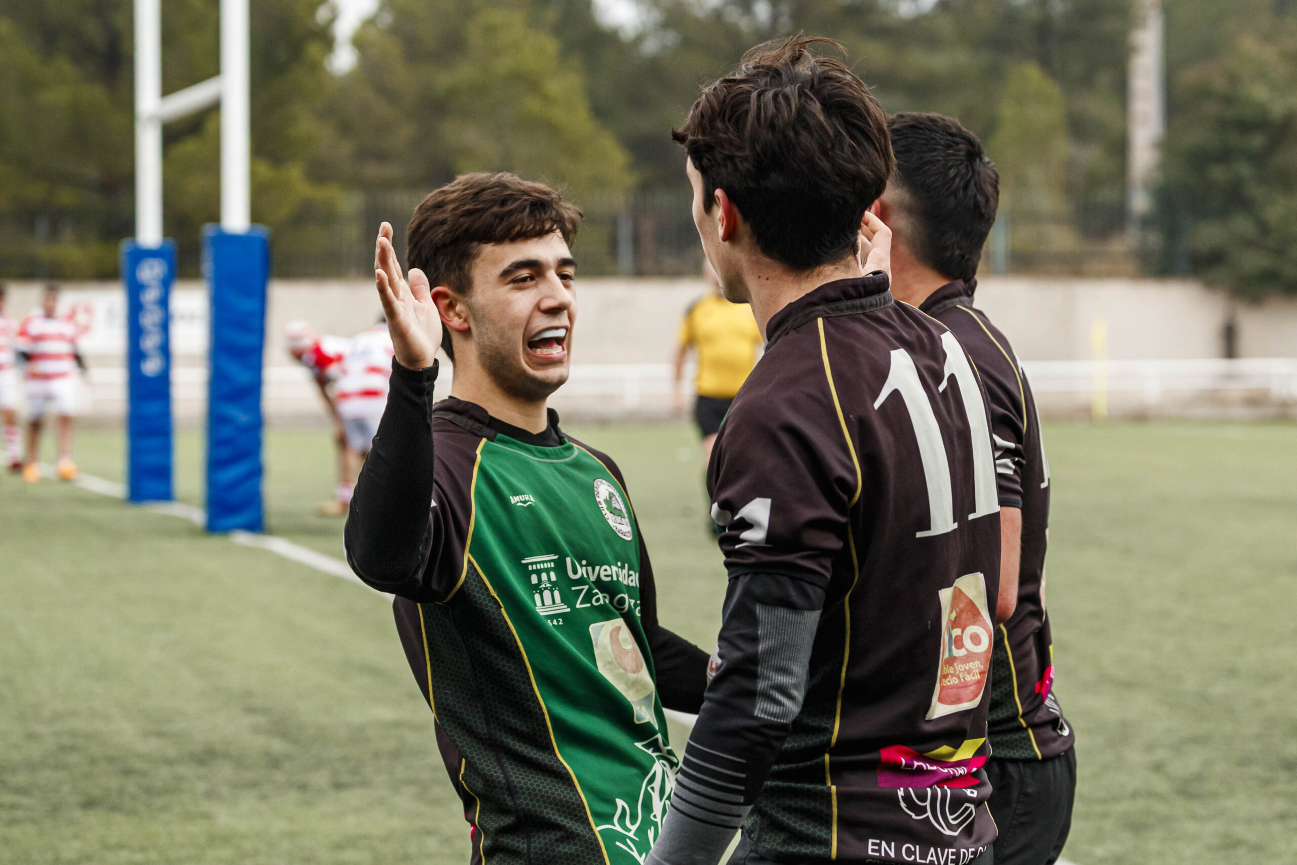Imágenes correspondientes al partido de la joranda 7 de la Liga autonómica aragonesa de rugby masculino entre el Íbero CR y el CEFA Unizar.